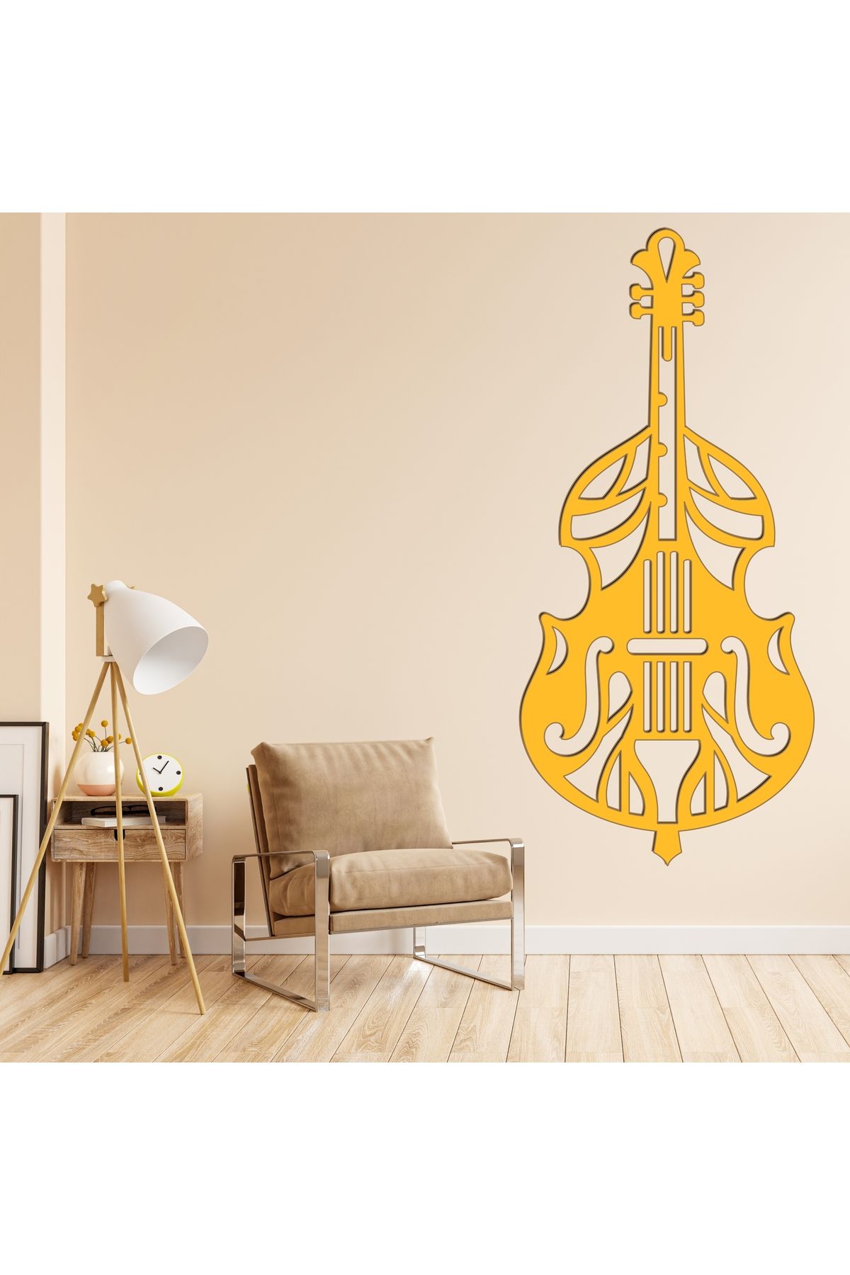 Grand Fine Art Tek Parça Renkli MDF Tablo Müzik