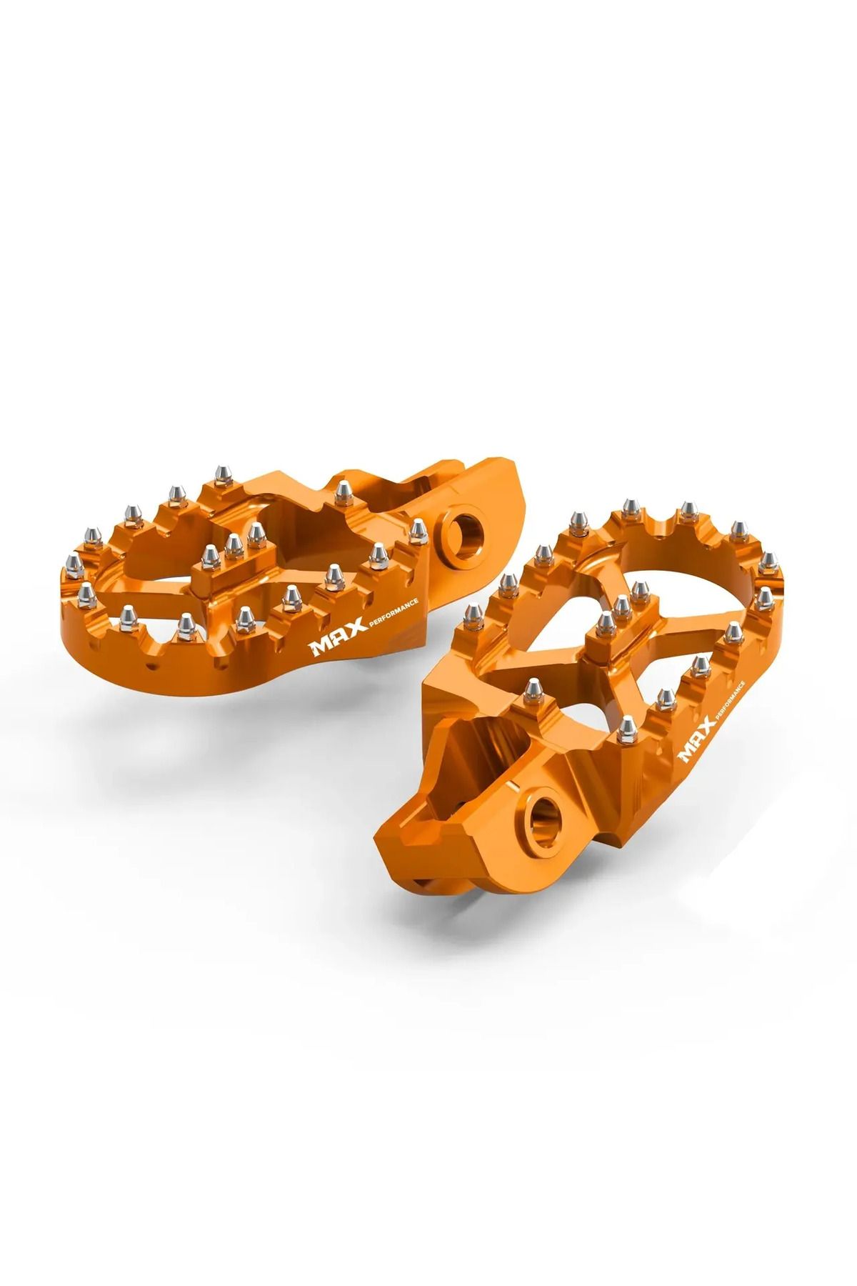 max performance Alüminyum Foot Pegs -Genişletilmiş Ayaklık-Turuncu (Ktm 17-23 Husqvarna 17-23 Gasgas 21-23 uyumlu)