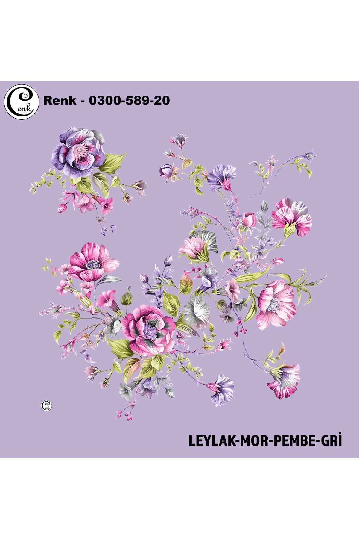 Cenk Desenli Oyalık Yazma - 0300-589