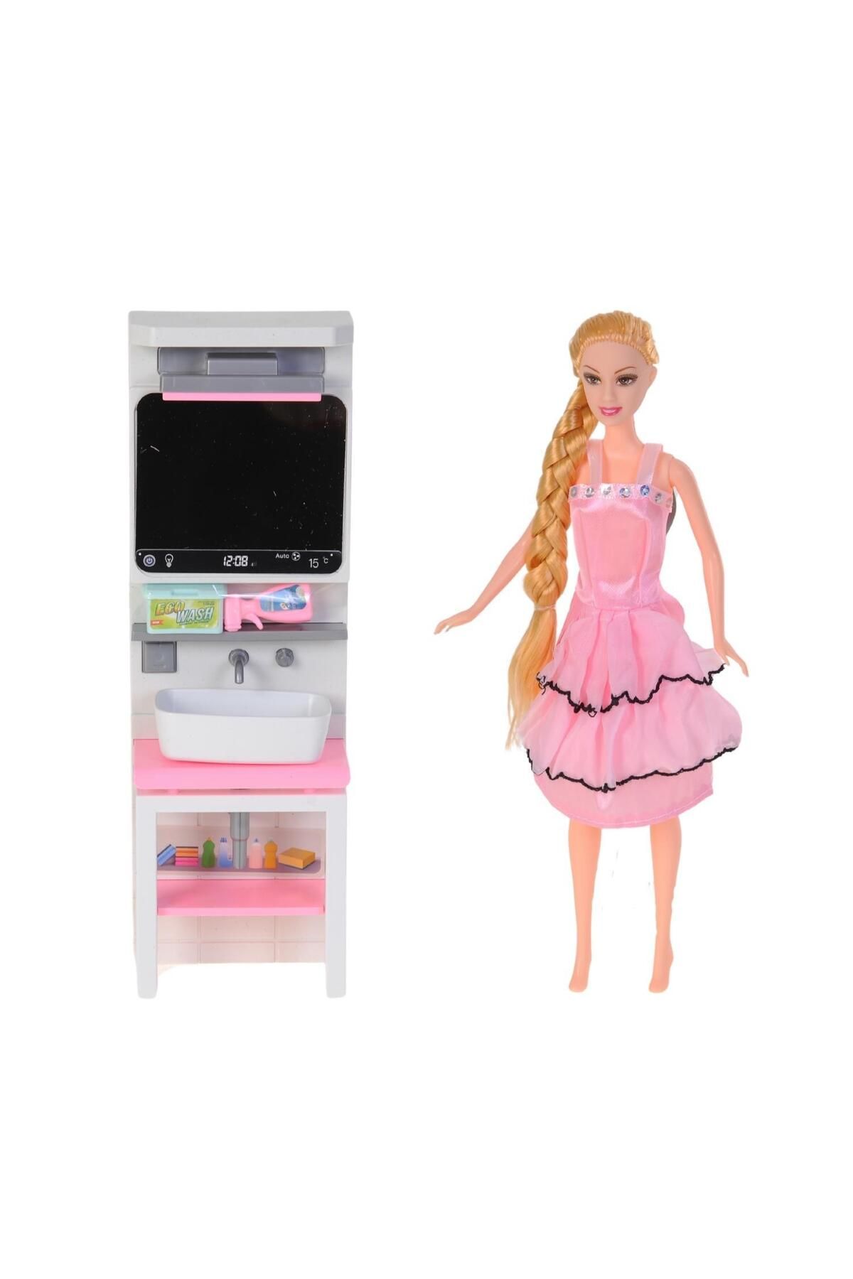 hak-iş oyuncak Baby Play Aynalı Lavabo Setli Bebek