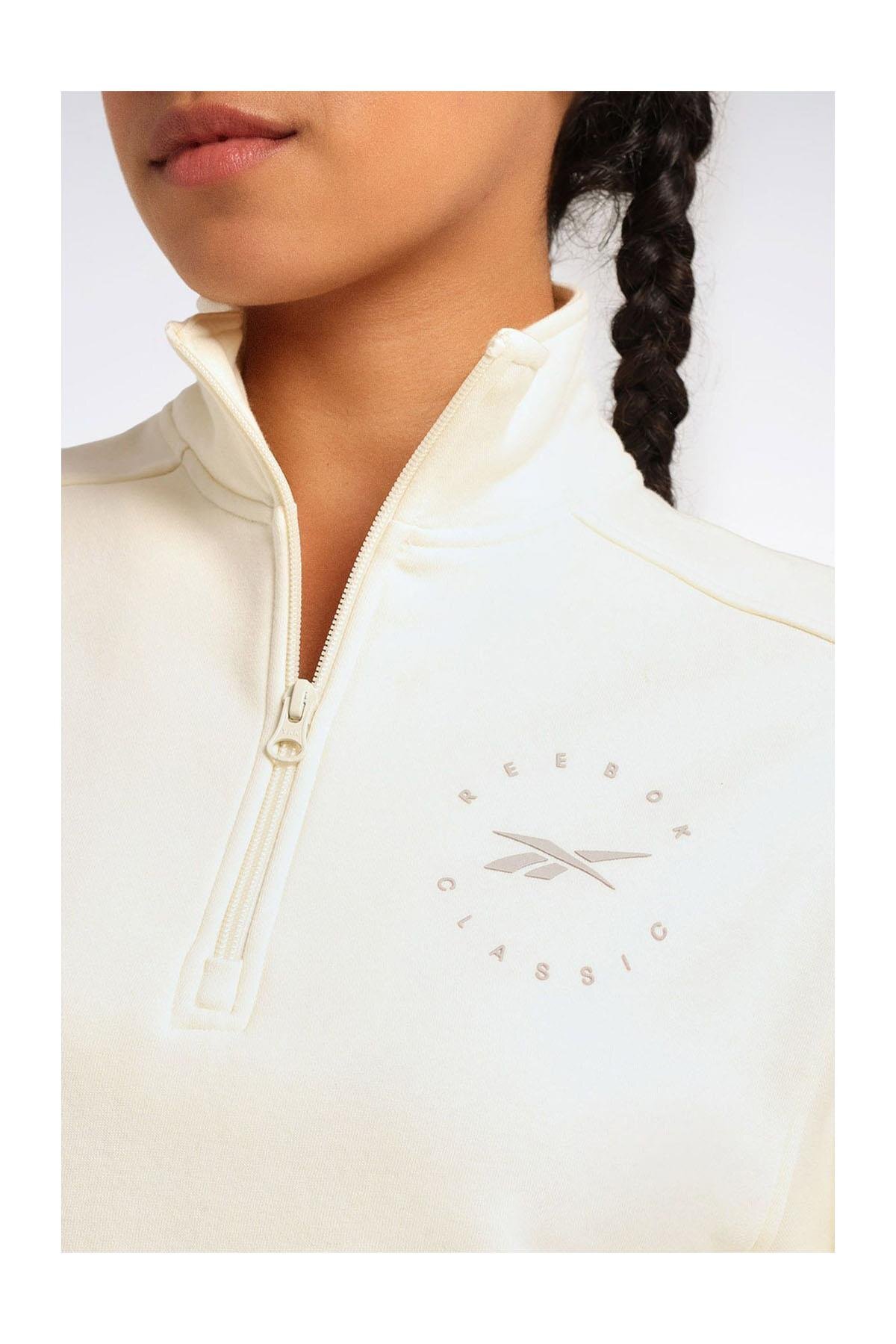 Reebok Q3 IDE FLEECE MIDLAYER Giyim Kadın görsel 4