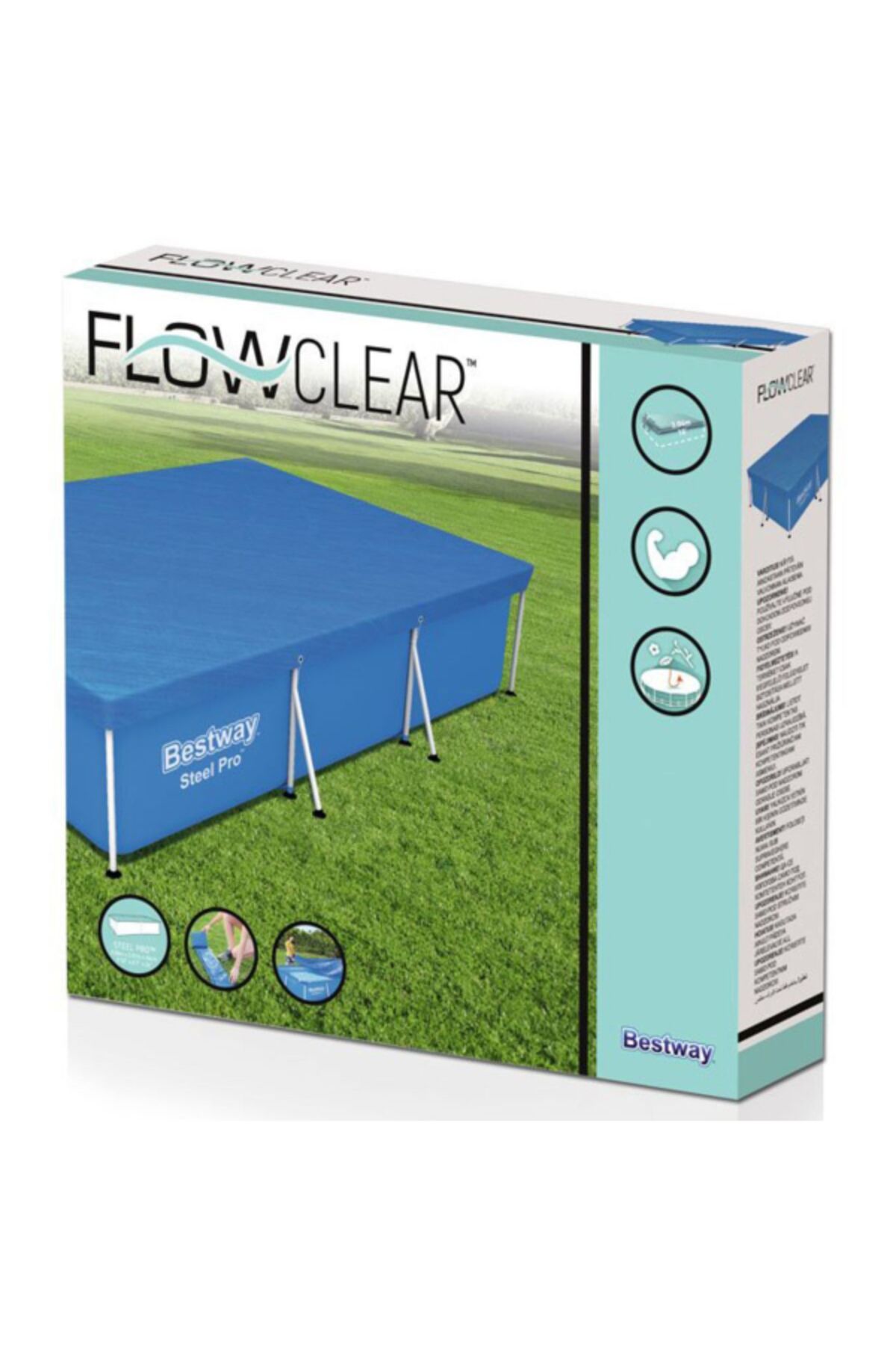 Intex-Rectangular Pool Cover 3 x 2m 8
