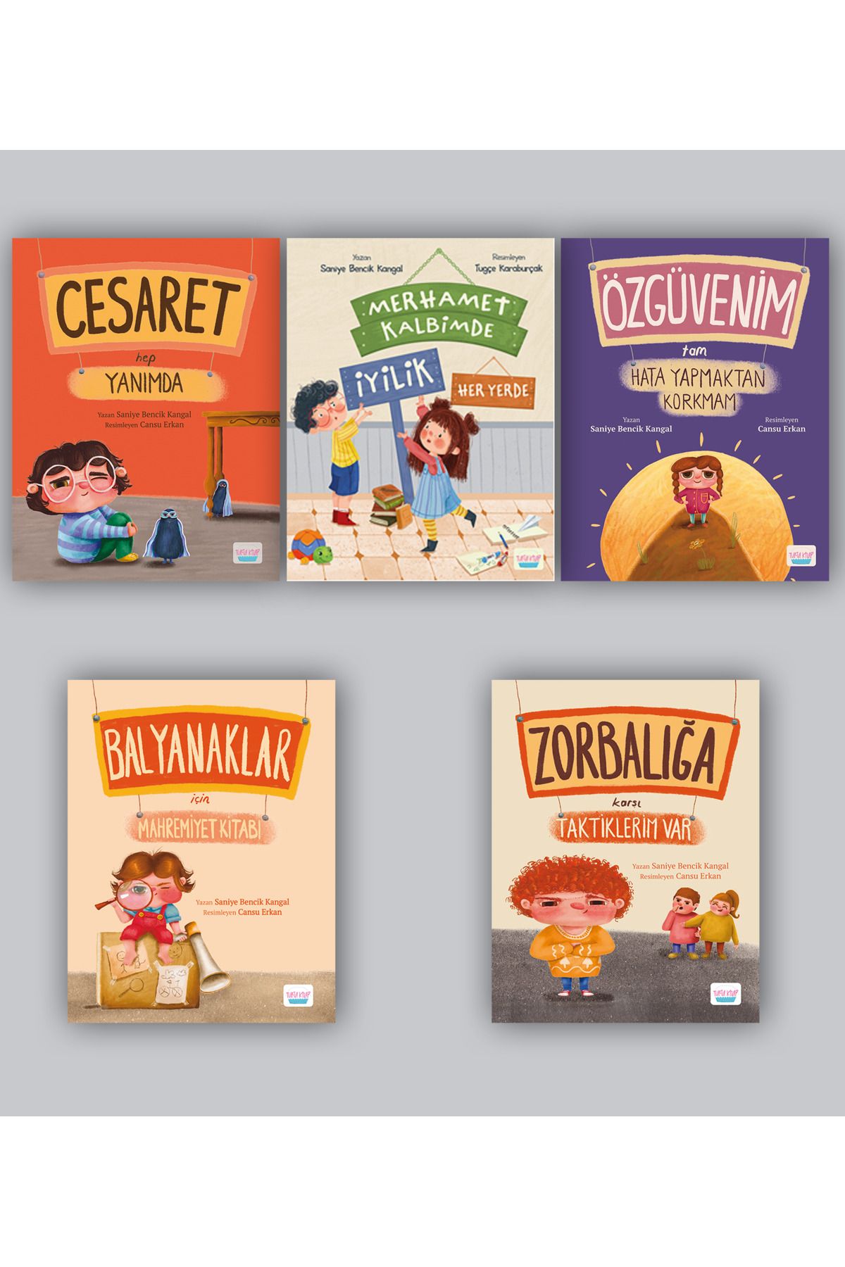 Turta Kitap Akademisyen Anne 5 Kitap - Merhamet Kalbimde - Özgüvenim - Cesaret - Balyanak - Zorbalık