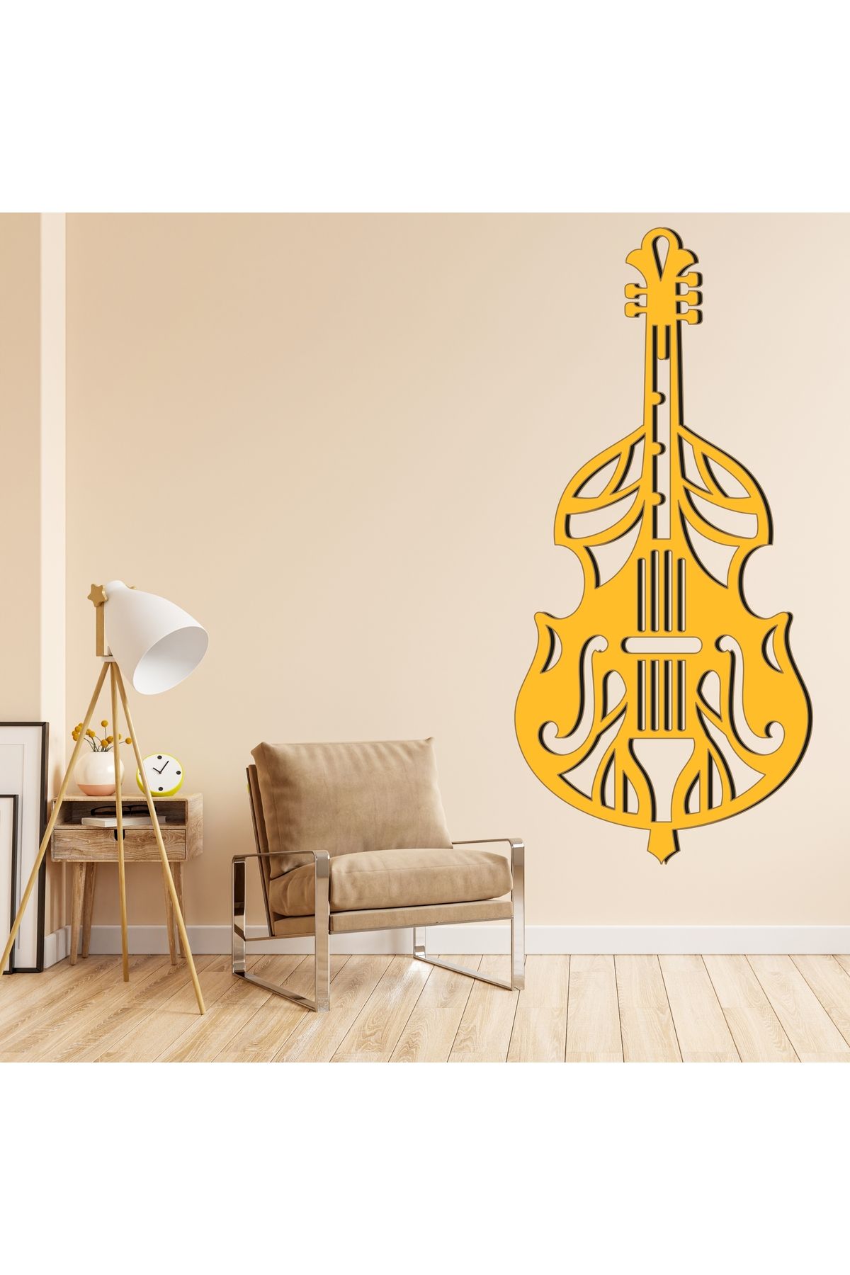 Grand Fine Art Tek Parça Renkli MDF Tablo Müzik