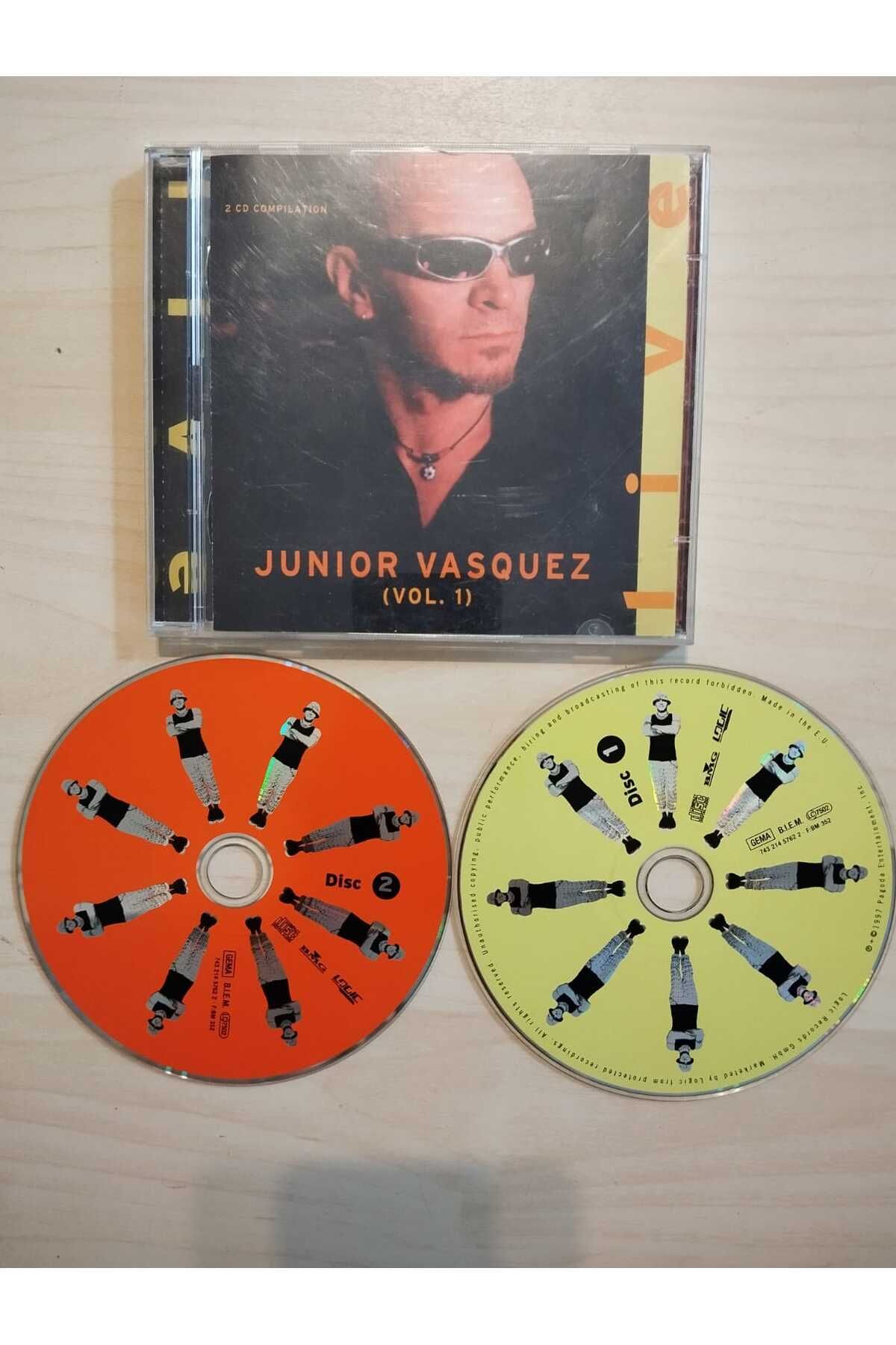 Plakperest Junior Vasquez – Live (Vol. 1) - 1997 Almanya Basım - 2xCD Albüm-2.el