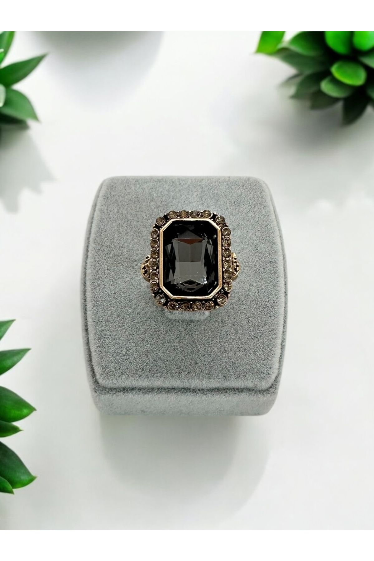 FUYA JEWELLERY Kristal Renkli Taşlı Yüzük