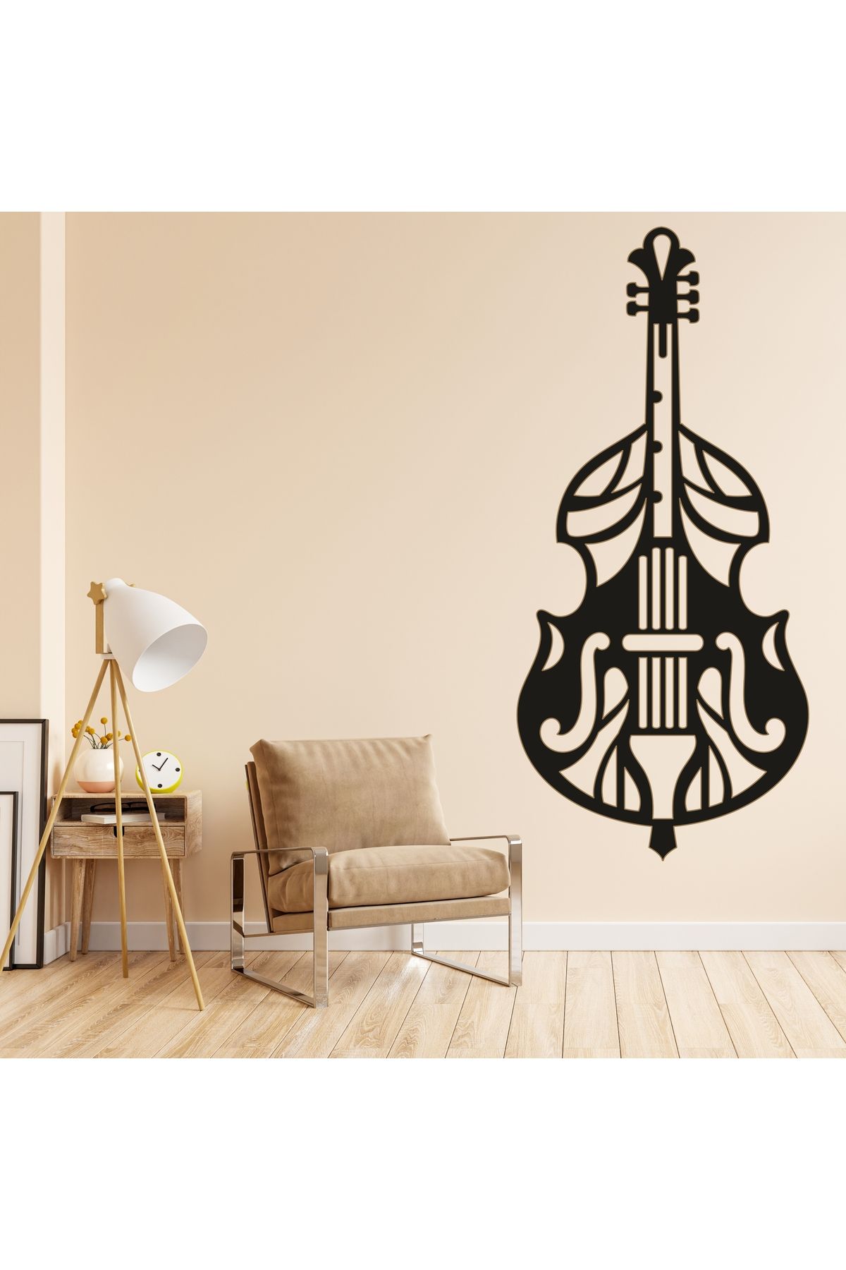 Grand Fine Art Tek Parça Renkli MDF Tablo Müzik