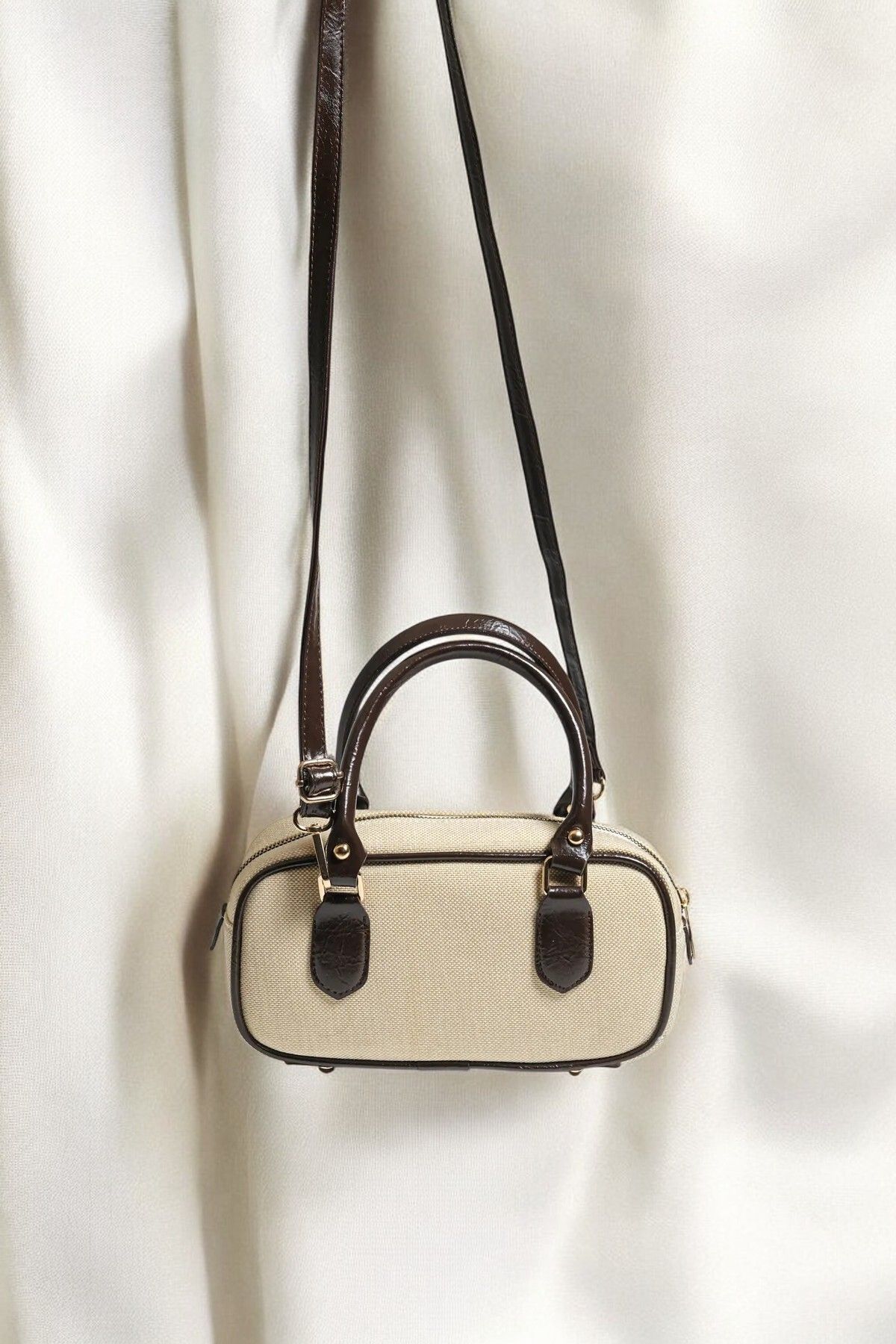 SONYAMODA Kadın Hasır Görünümlü Mini Tote Çanta