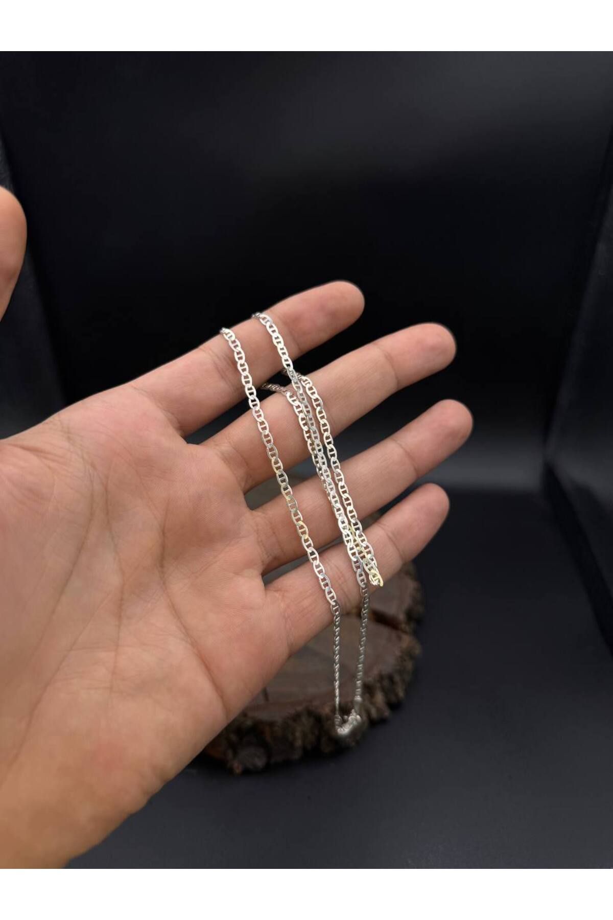 DESİGN OTTOMAN KUYUMCULUK 2,5 MM BARLI 925 AYAR GÜMÜŞ ERKEK ZİNCİR
