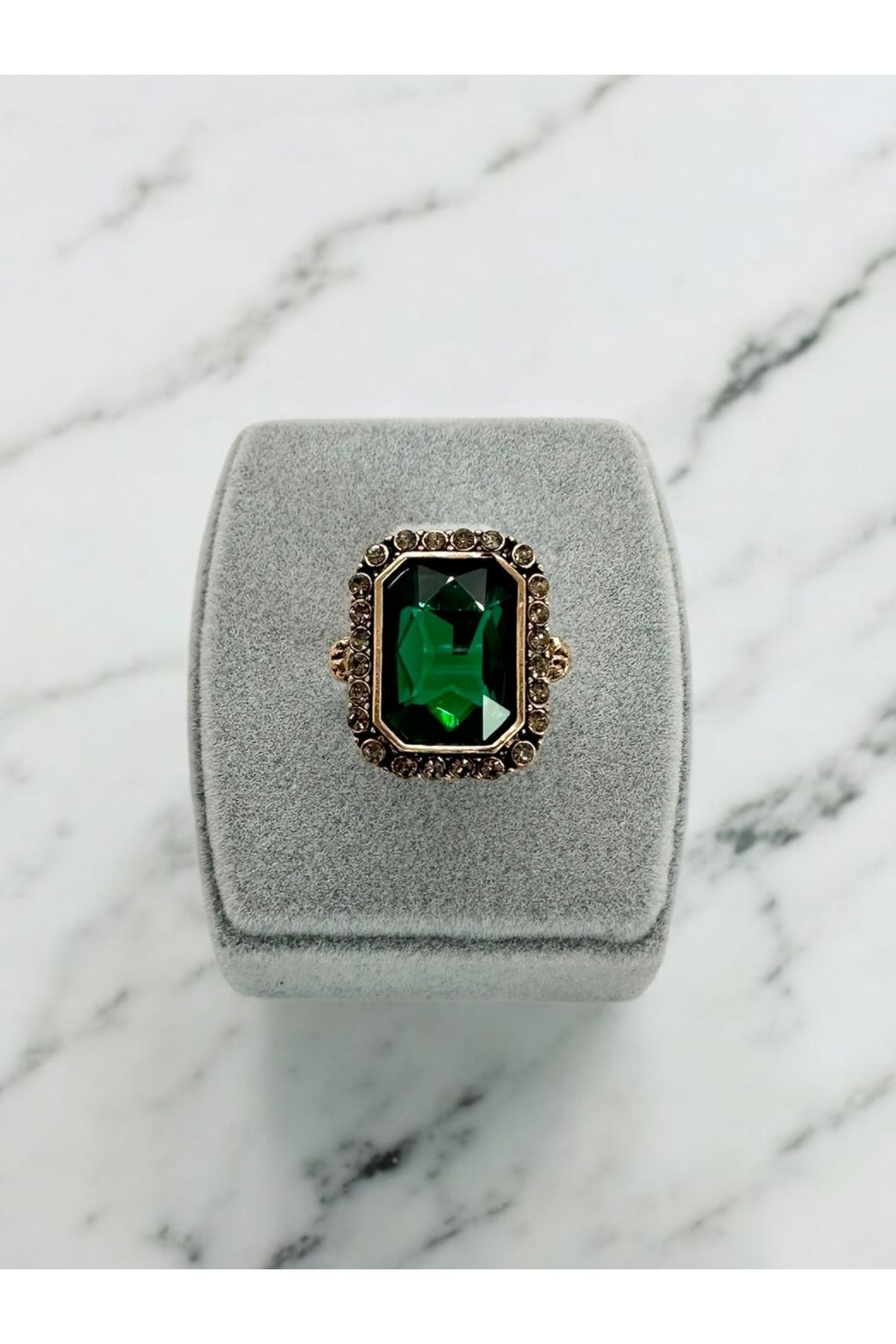 FUYA JEWELLERY Kristal Renkli Taşlı Yüzük
