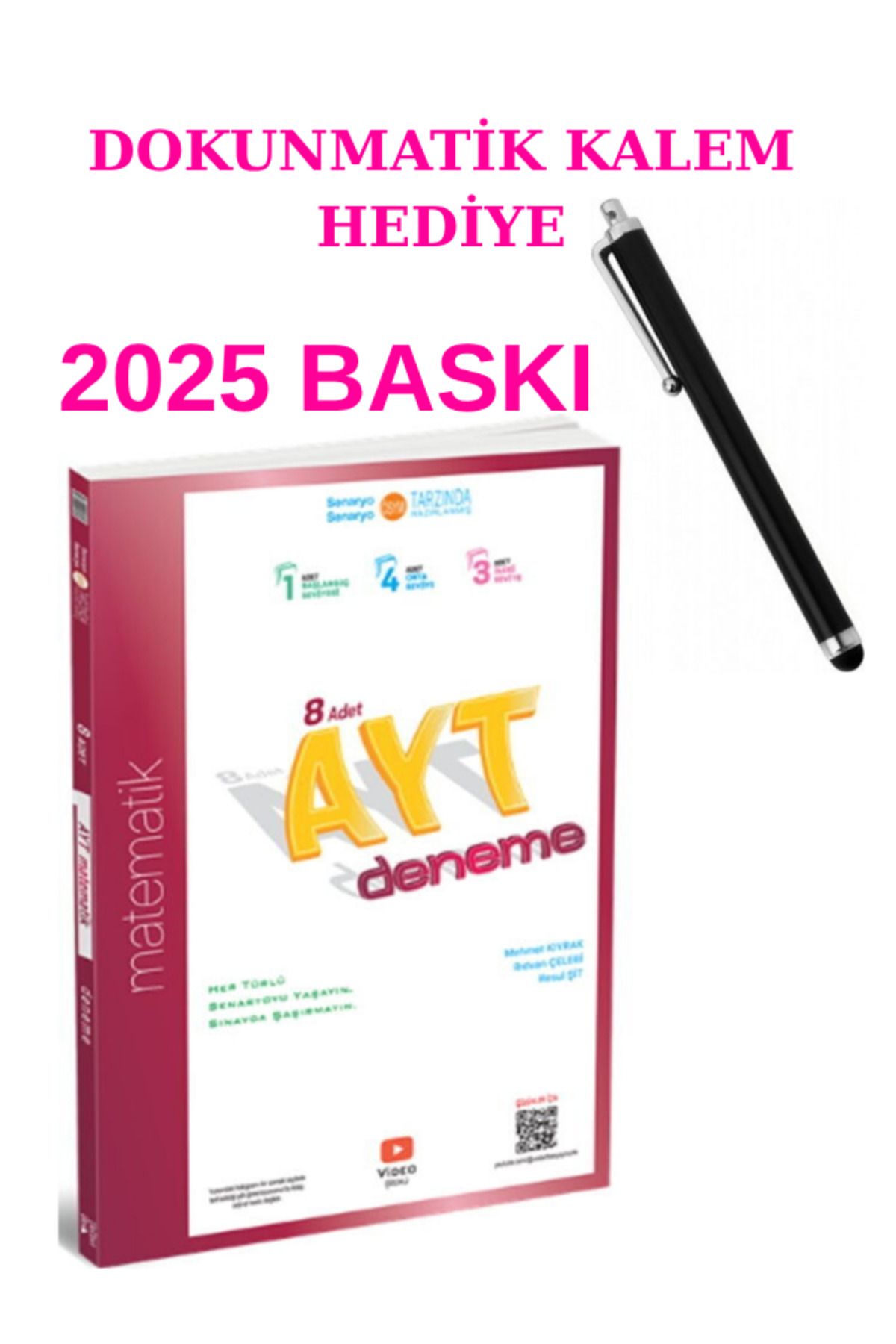 Marsis Yayınları 345 AYT Matematik 8 li Deneme +DOKUNMATİK KALEM HEDİYELİ