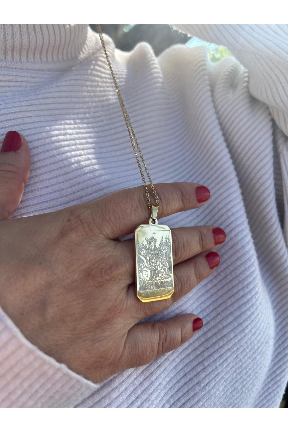 Minerva Astro Shop İmparatoriçe ( The Empress ) Gold Kolye