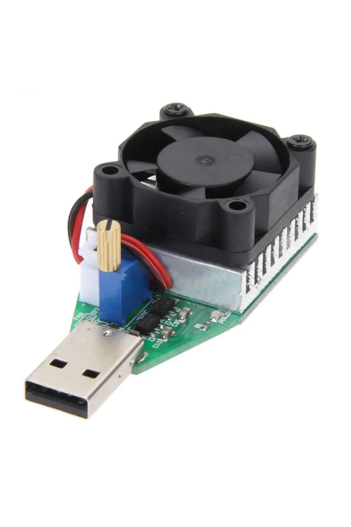 ROBİZ Usb 15W 3.7V 13V 0.15A/3.0A Elektronik Yük / Deşarj Kartı Fan Soğutuculu Pil Akü Powerbank Kapasite