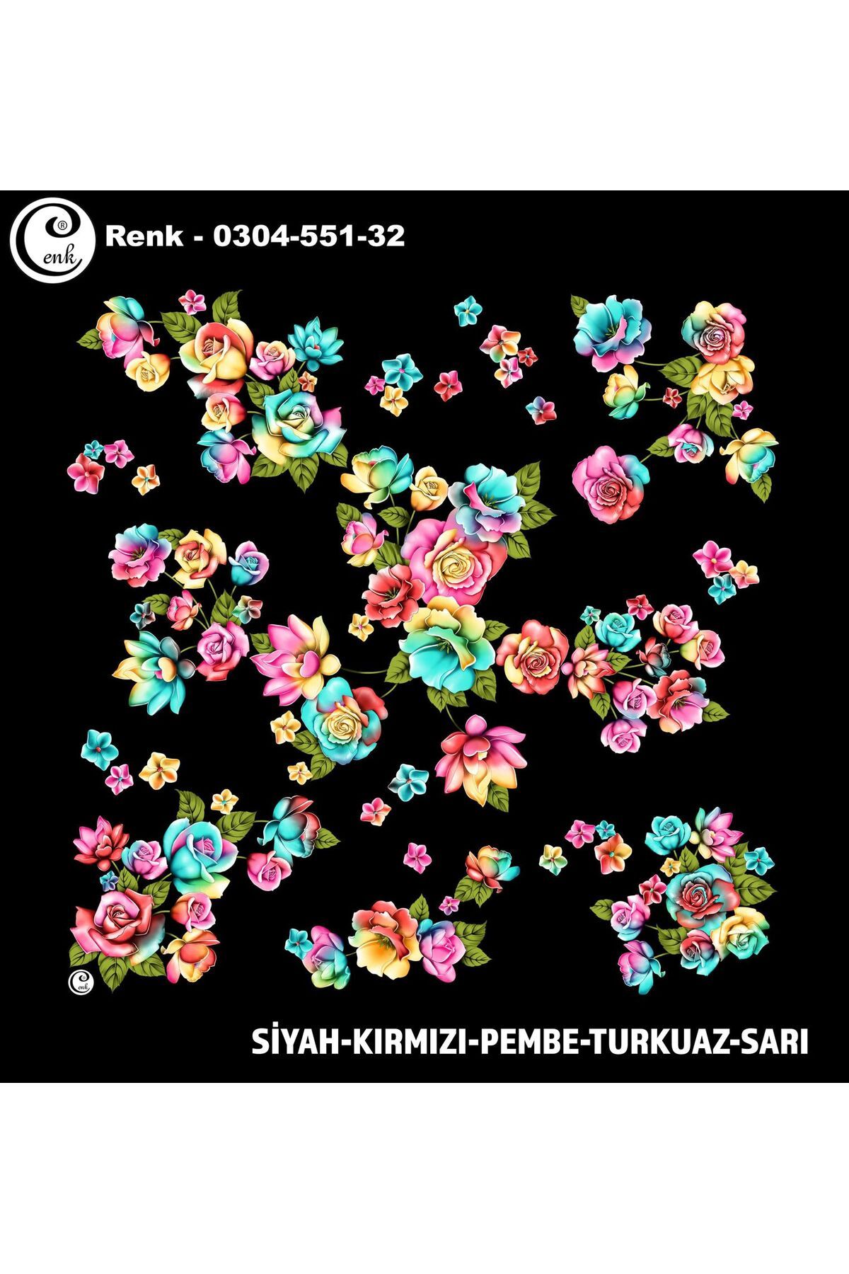 Cenk Desenli Oyalık Yazma - 0300-551