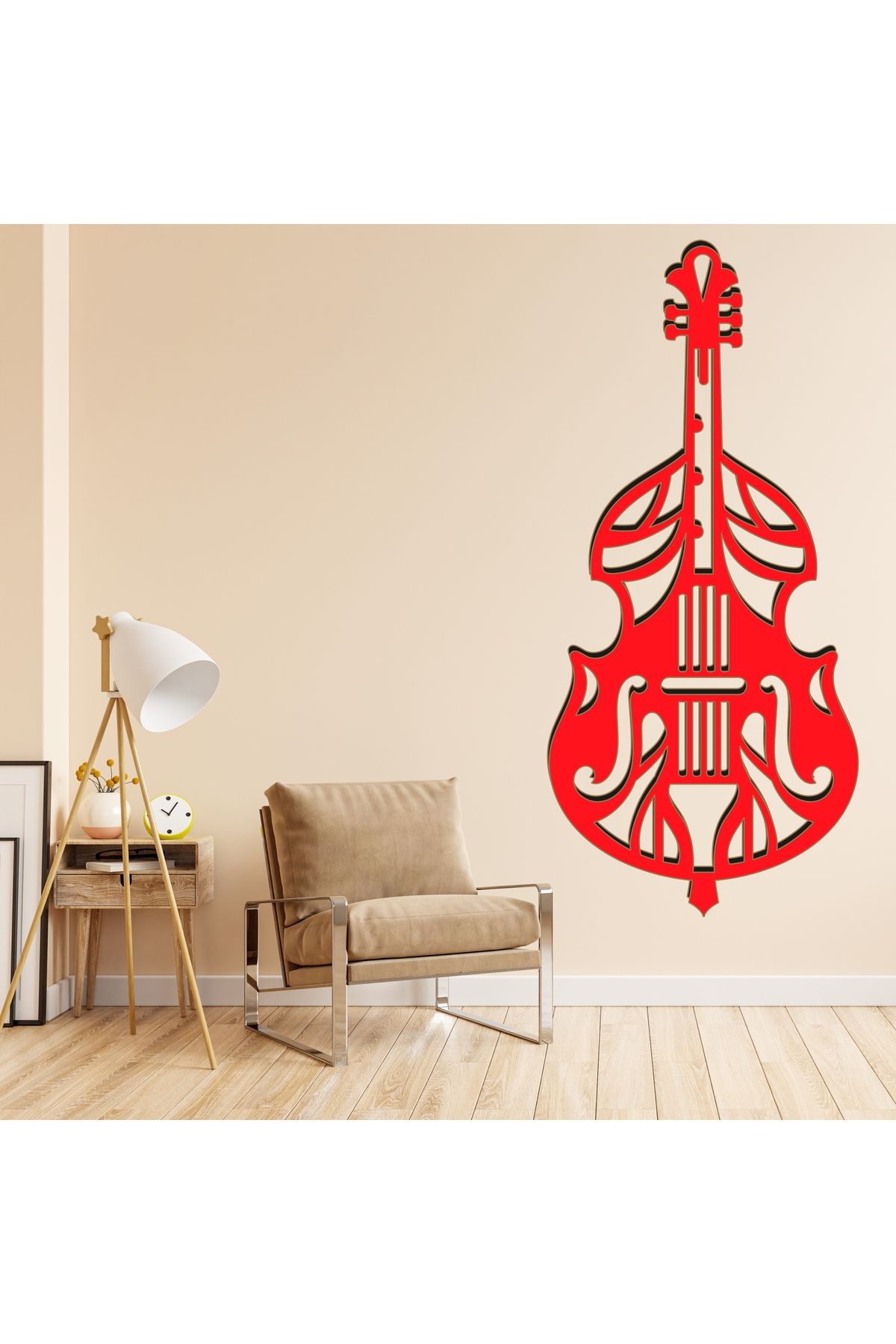 Grand Fine Art Tek Parça Renkli MDF Tablo Müzik