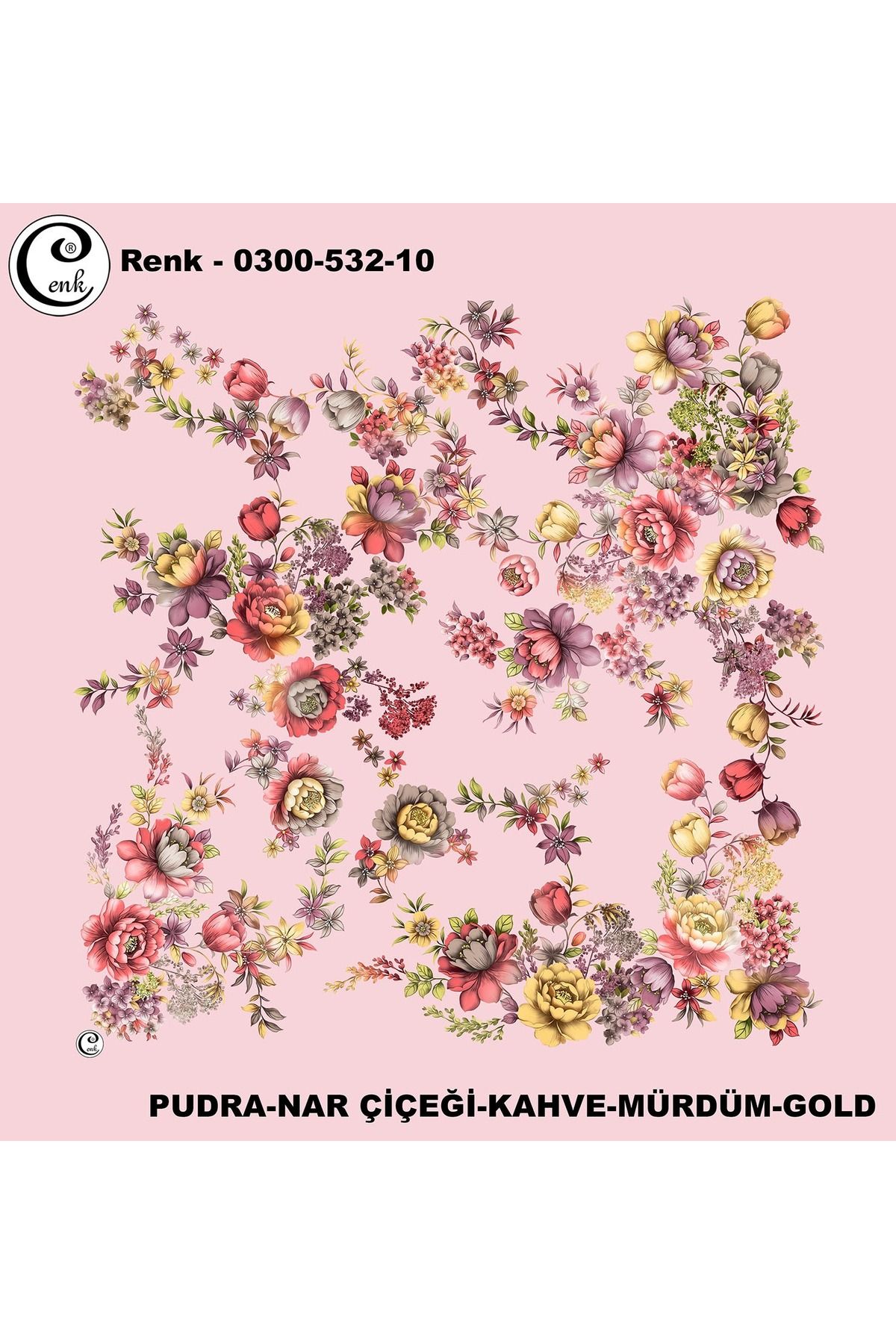 Cenk Desenli Oyalık Yazma - 0300-532
