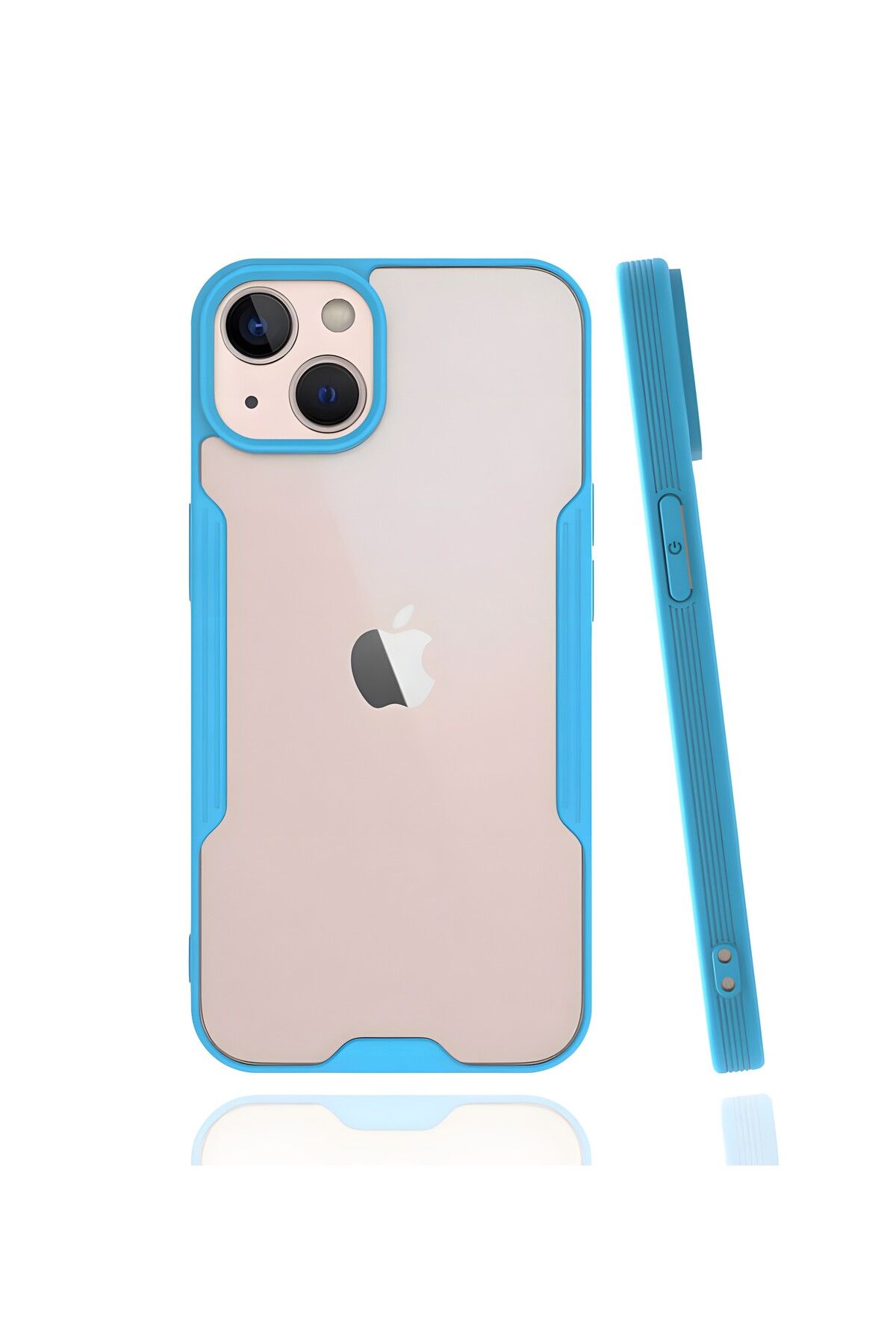 Cepustik Telefon Aksesuarları iPhone 13 Kılıf Parfe Kenarları Pastel Renk Silikon Kılıf