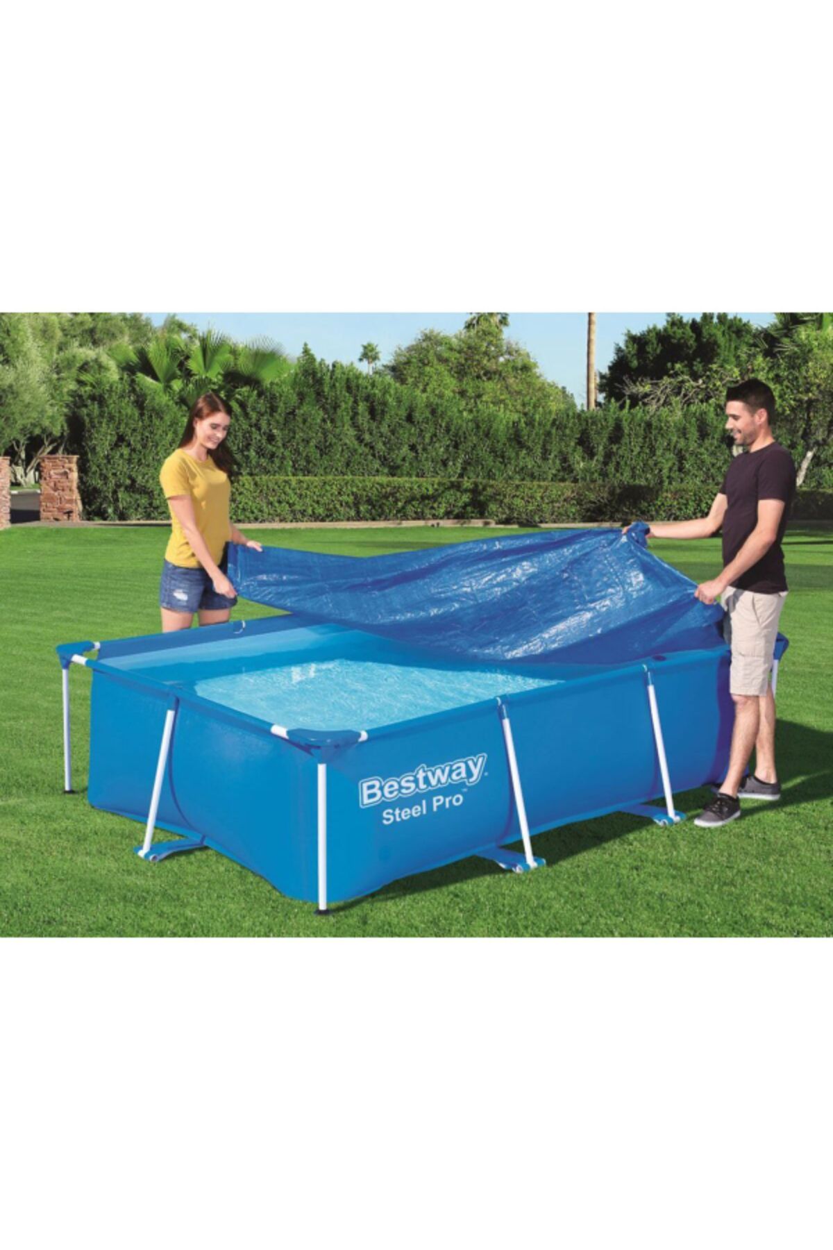 Intex-Rectangular Pool Cover 3 x 2m 5