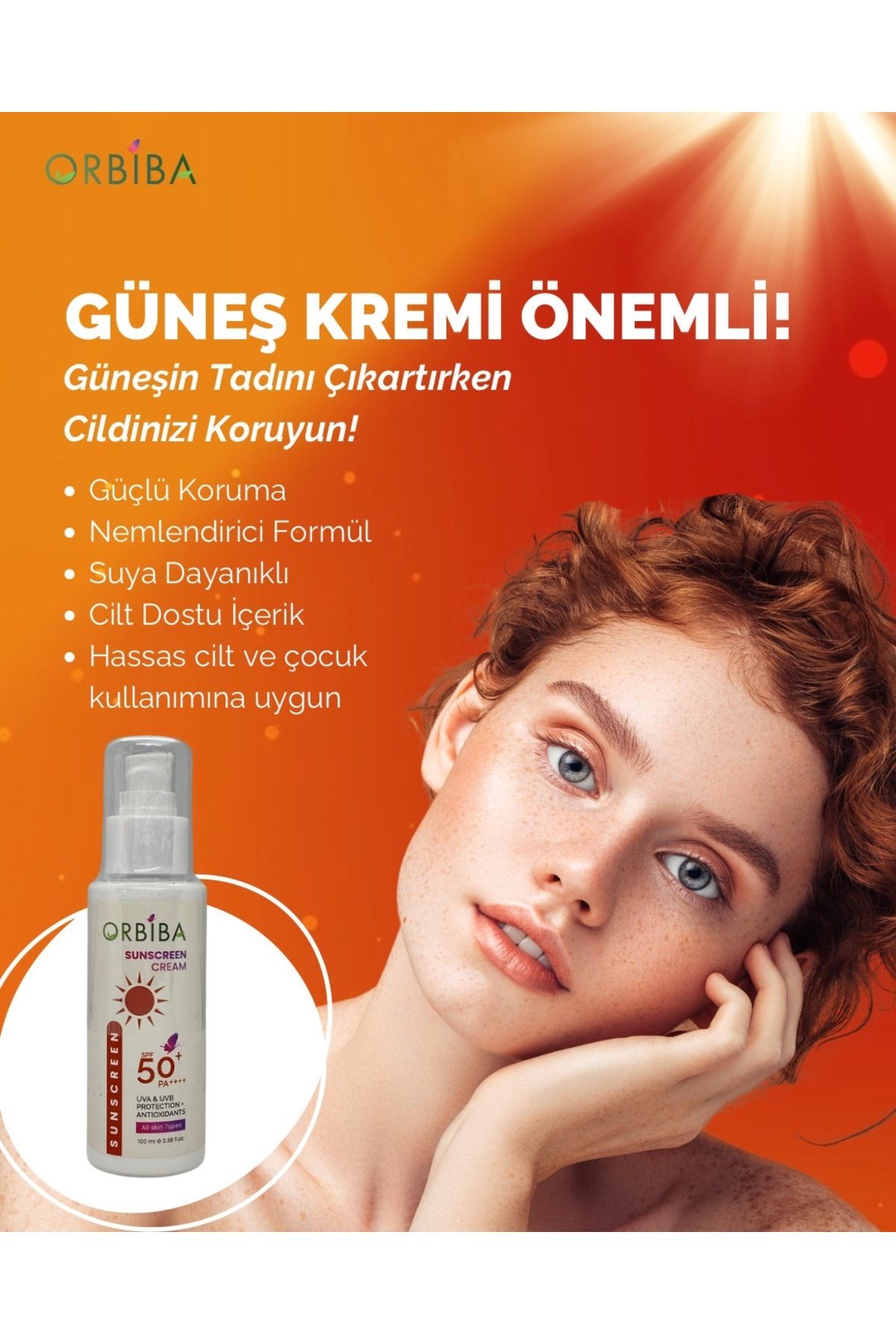 Orbiba Güneş Kremi 100 ml