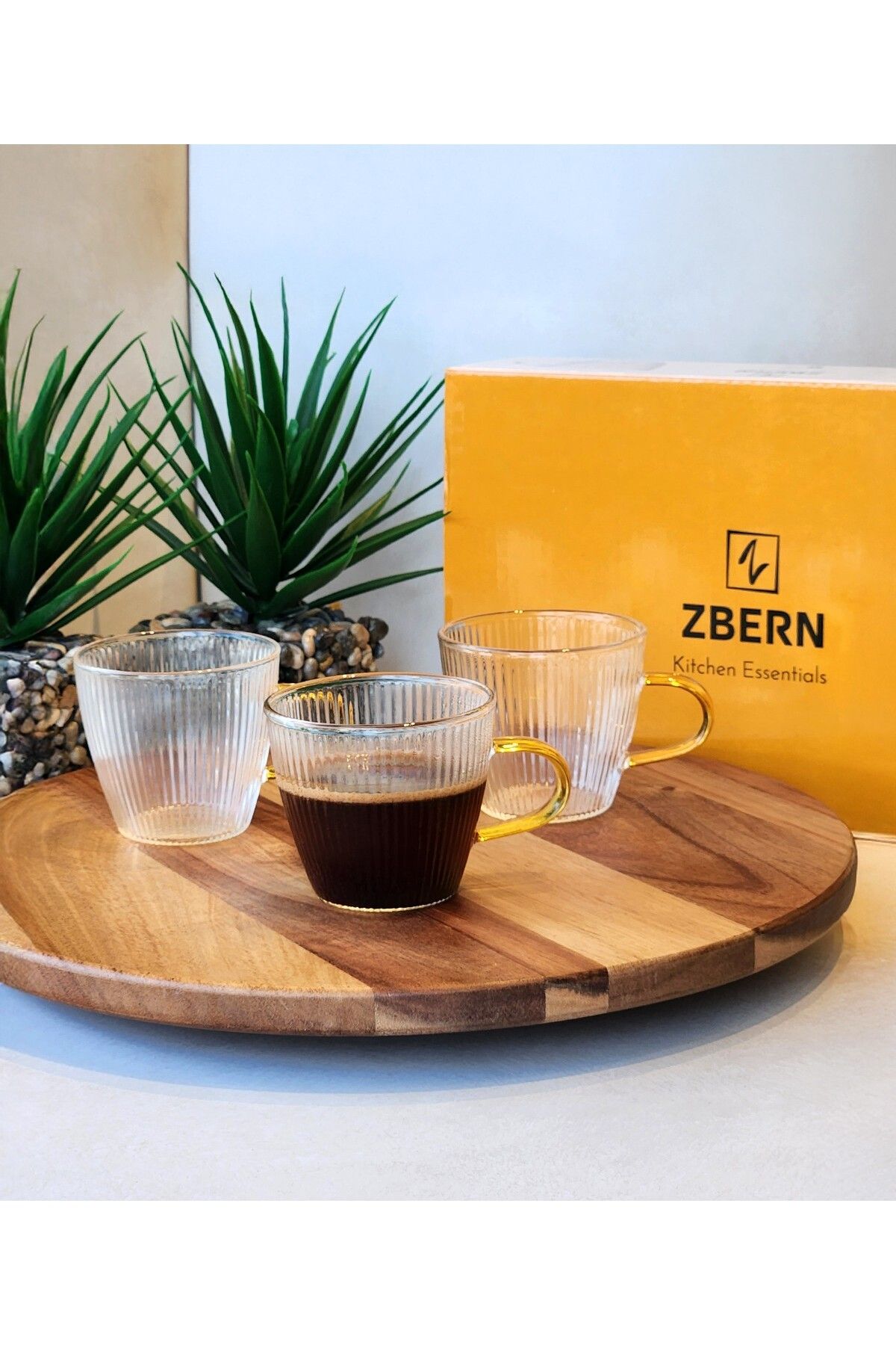 ZBERN 110 ML ÇAY KAHVE ESPRESSO CAM BARDAK FİNCAN