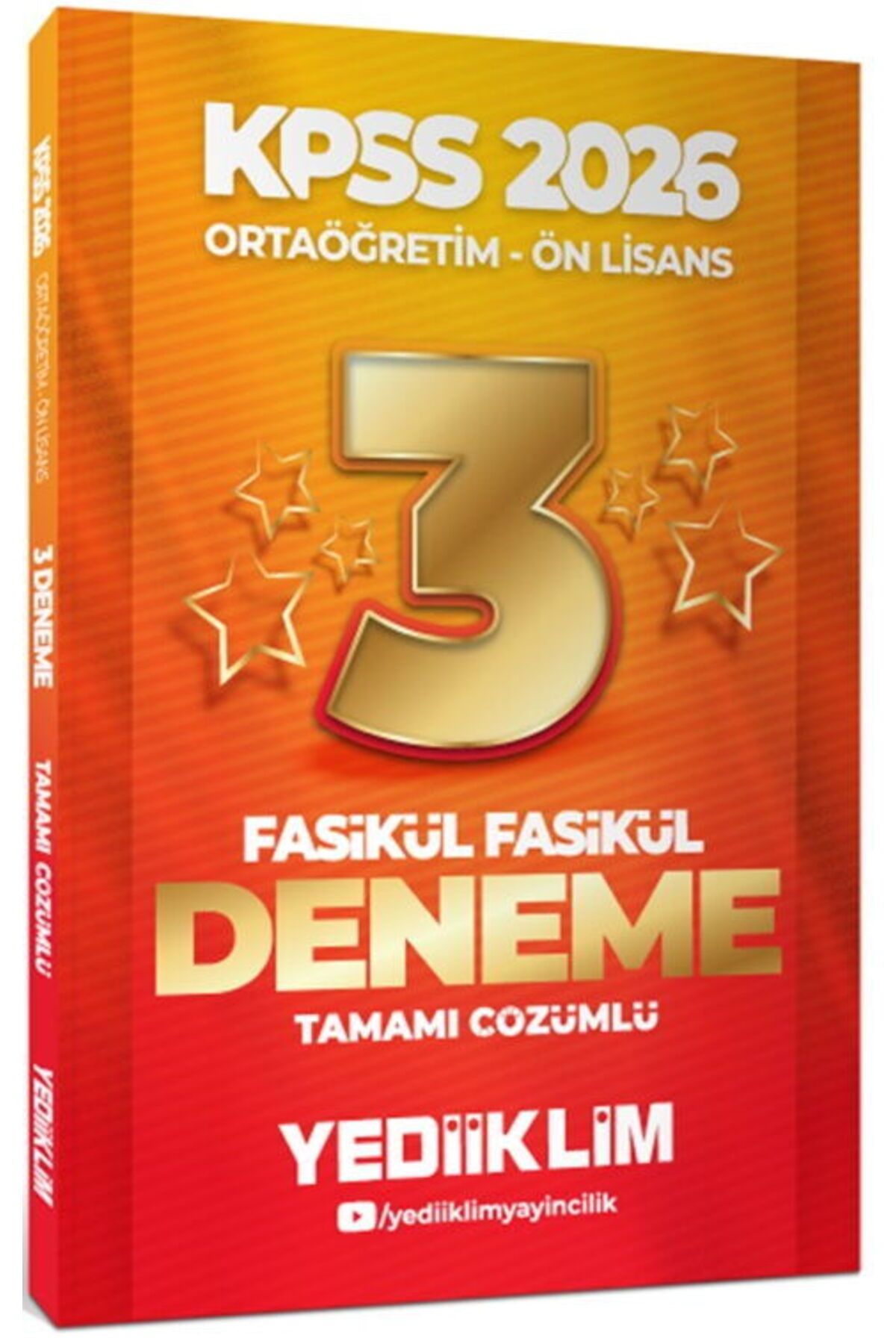 Yediiklim Yayınları Yediiklim Yayınları 2026 KPSS Ortaöğretim Önlisans Genel Yetenek Genel Kültür Tamamı Çözümlü 3 Yıld