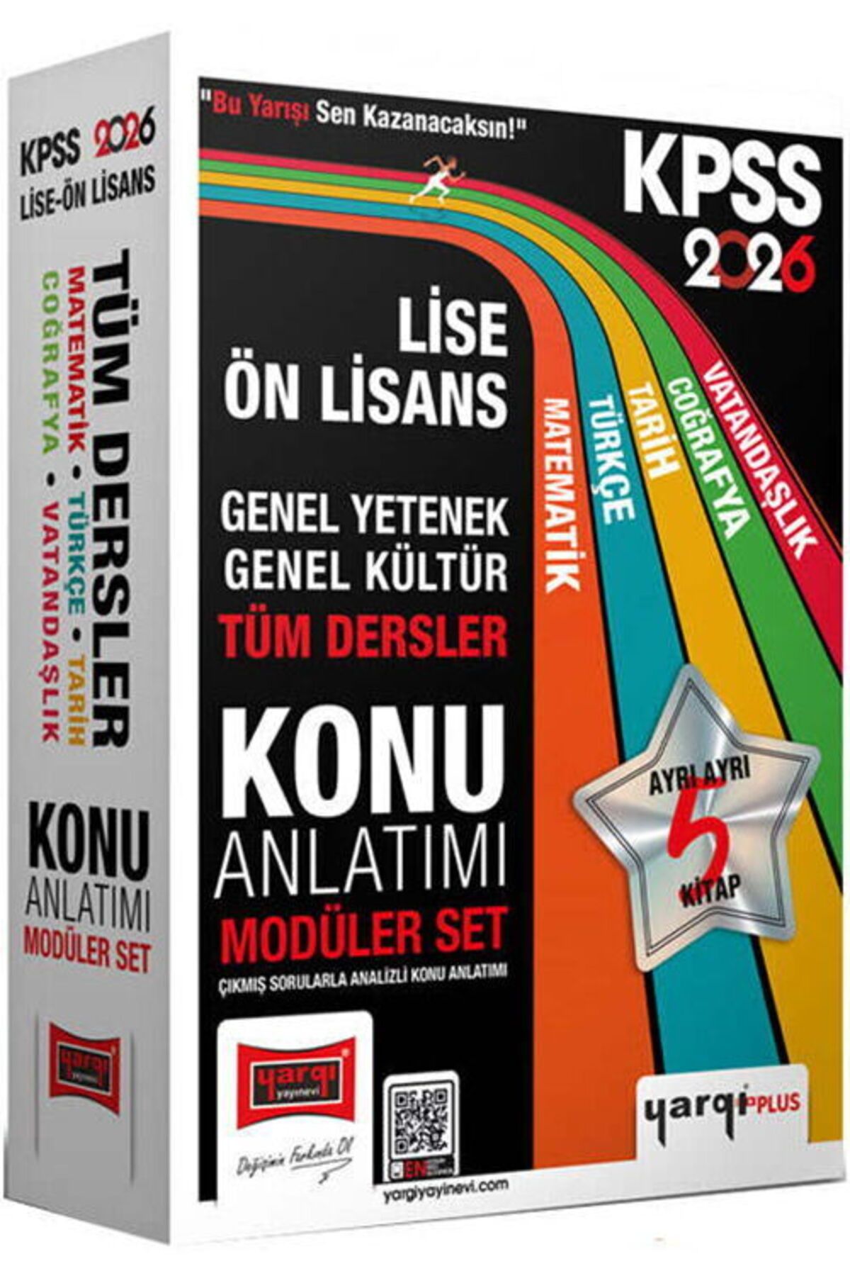 Yediiklim Yayınları Yargı 2026 KPSS Lise Ön Lisans GK-GY Tüm Dersler Konu Anlatımı Modüler Set 5 Kitap