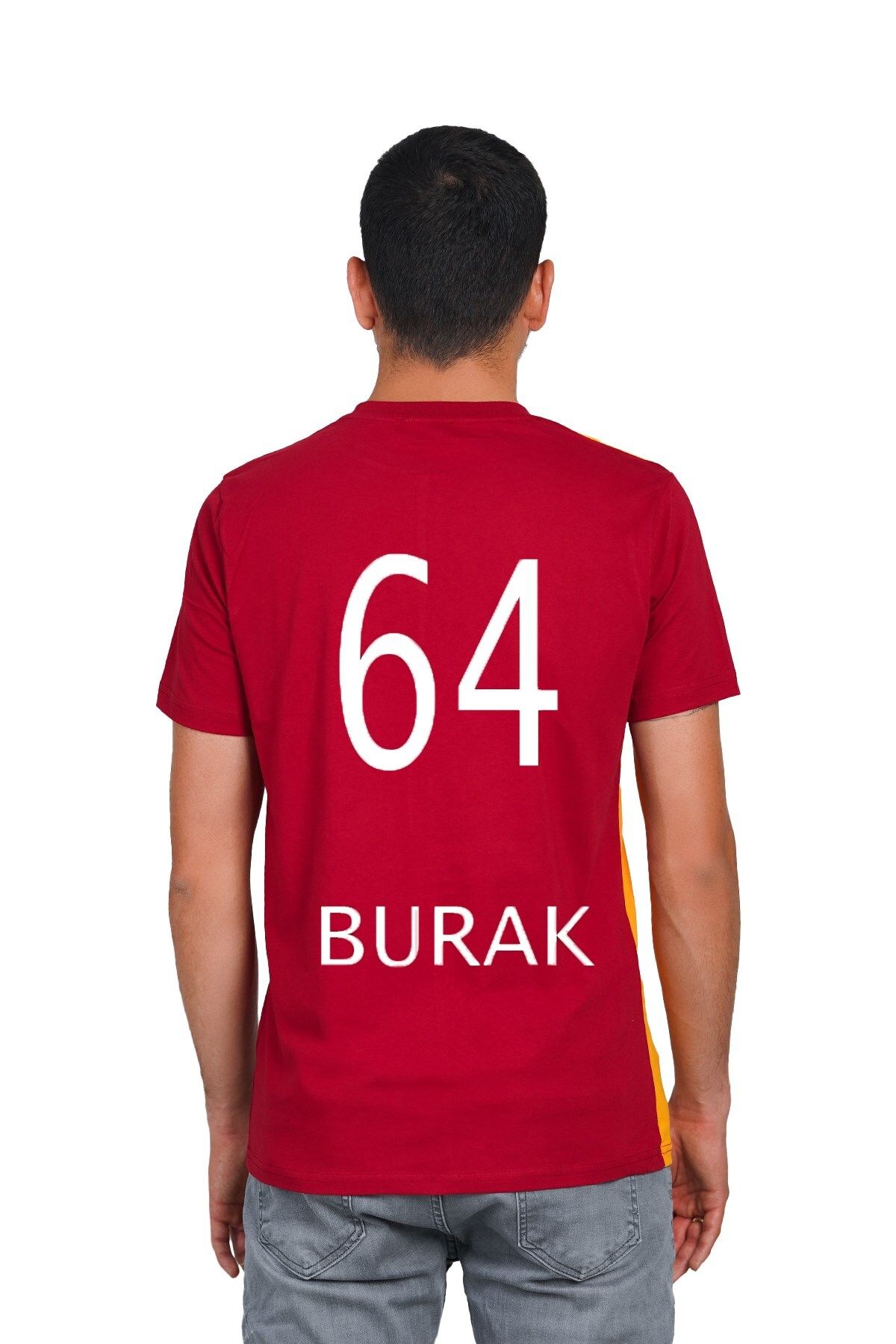 Galatasaray Orijinal 5 Yıldızlı Parçalı İsim - Numara Baskılı Forma T-Shirt