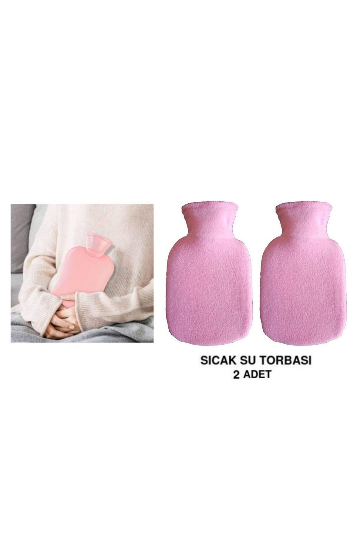 Bosphorus SICAK SU TORBASI 2 ADET,AÇIK PEMBE 23x15x2cm 250 ml
