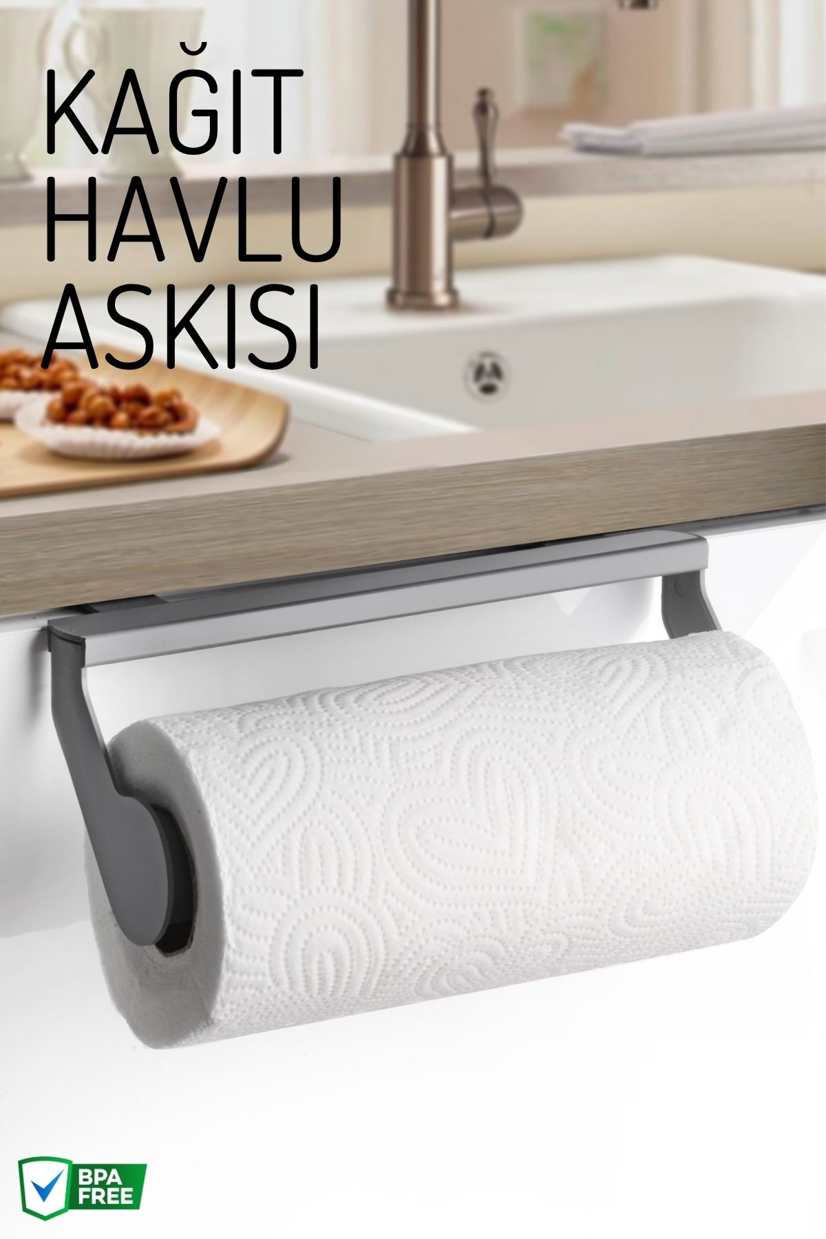 Nandy Home Pratik Kağıt Havlu Askısı – Portatif ve Kullanışlı Tasarım