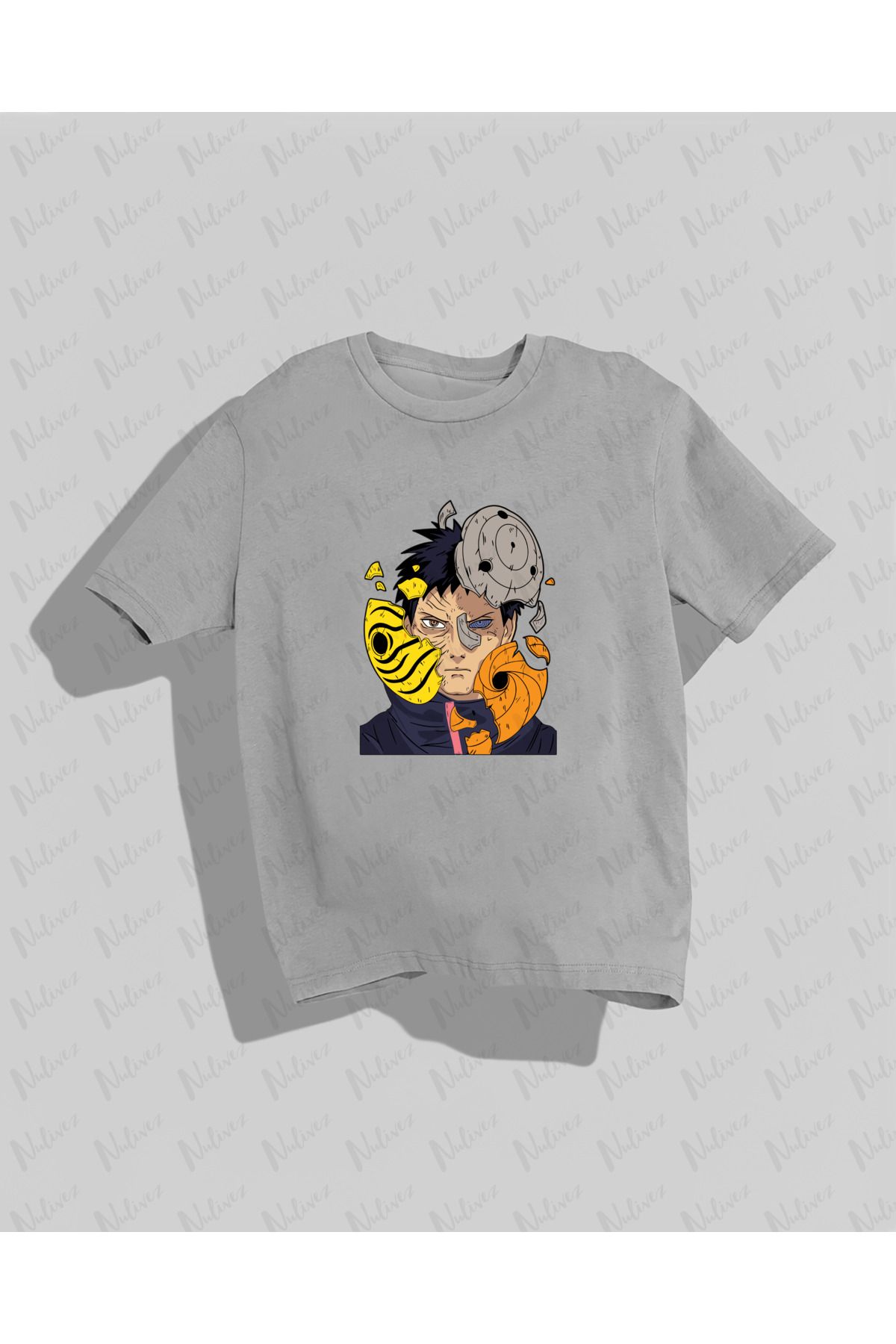 Nulivez NARUTO Tasarımı Baskılı Yüksek Kalite Kompakt Unisex Oversize T-Shirt