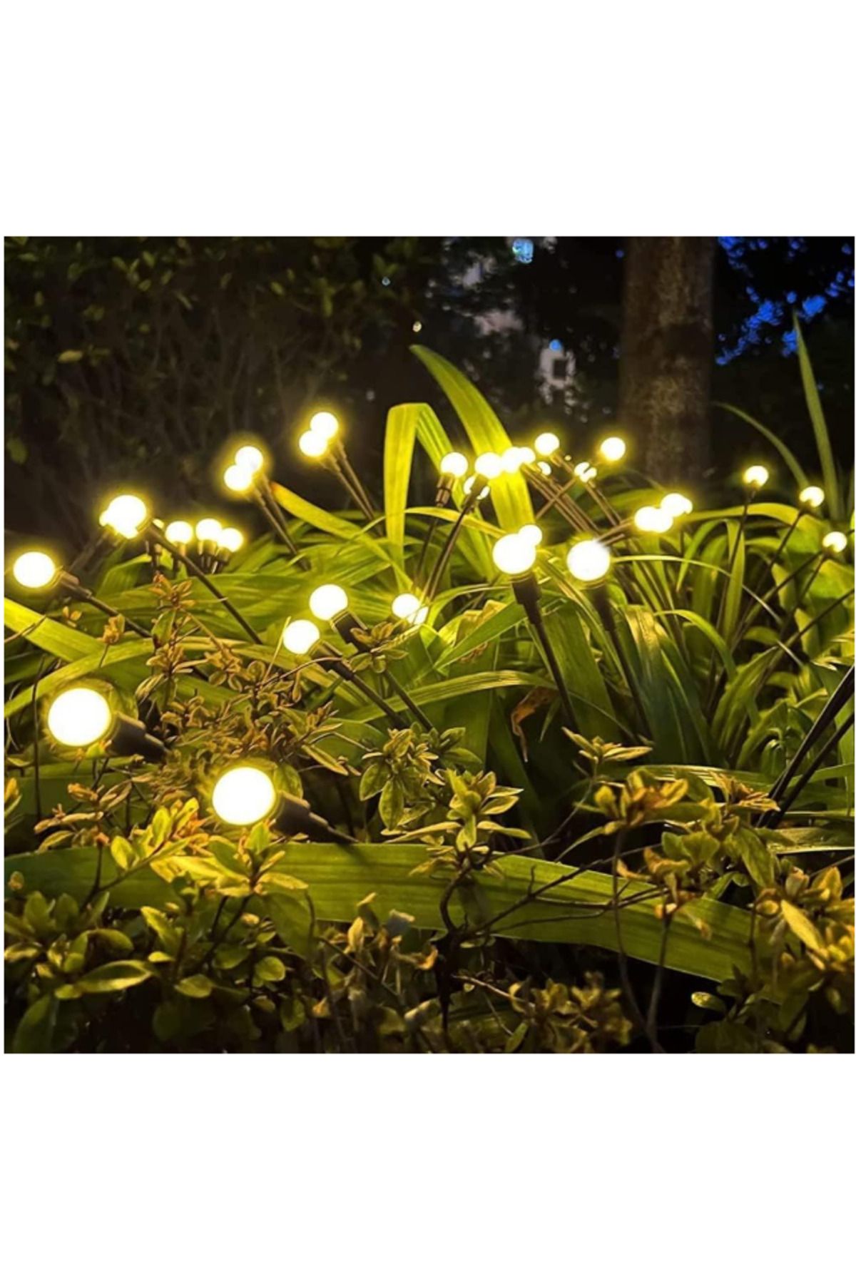 Fixport 8 Led'li Güneş Enerjili Bahçe Çiti Aydınlatma Lamba (sarı)