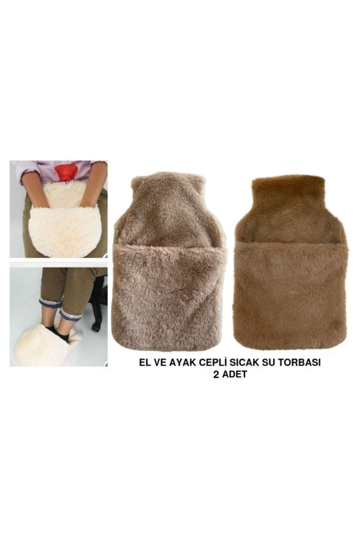 Bosphorus SICAK SU TORBASI 2 ADET,CEPLİ PELUŞ TERMOFOR 32,5x17,5cm 1500 ML