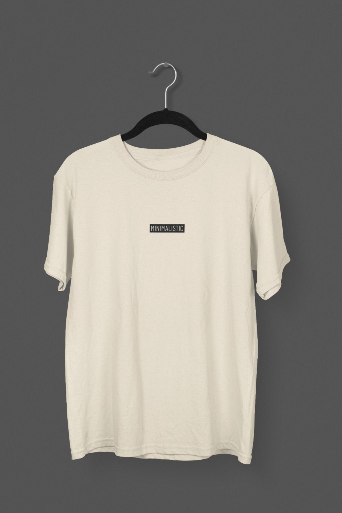 Butik ERKEK/KADIN -MINIMALISTIC- TRANSFER BASKILI YUVARLAK YAKA KISA KOL TİŞÖRT
