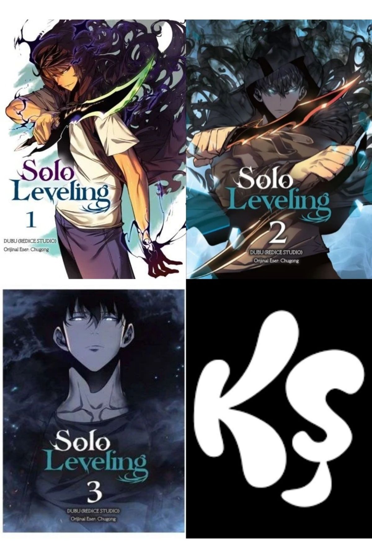 Komikşeyler Yayıncılık Solo Leveling Webtoon (2. Hamur) 1-2-3 SET (3 KİTAP)