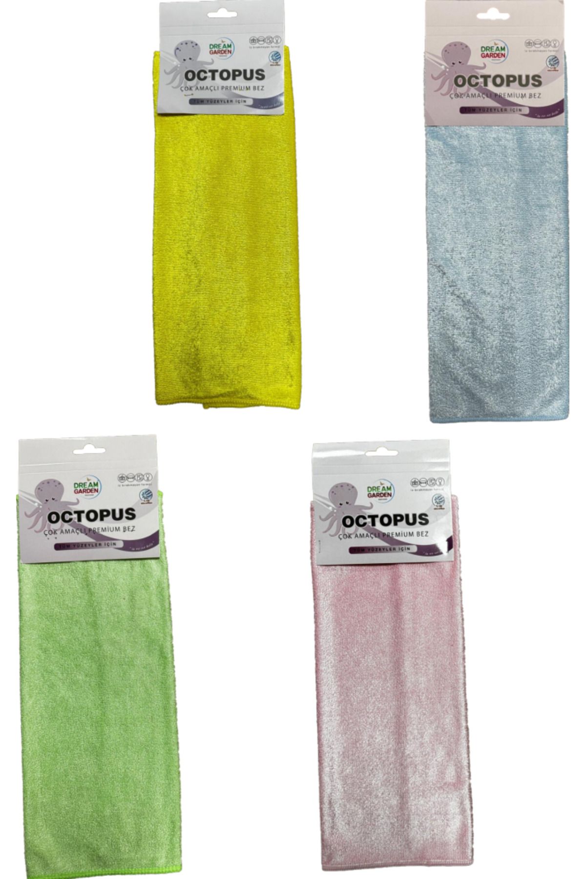 DREAM GARDEN Octopus Premium Bez 4'lü 40x40cm