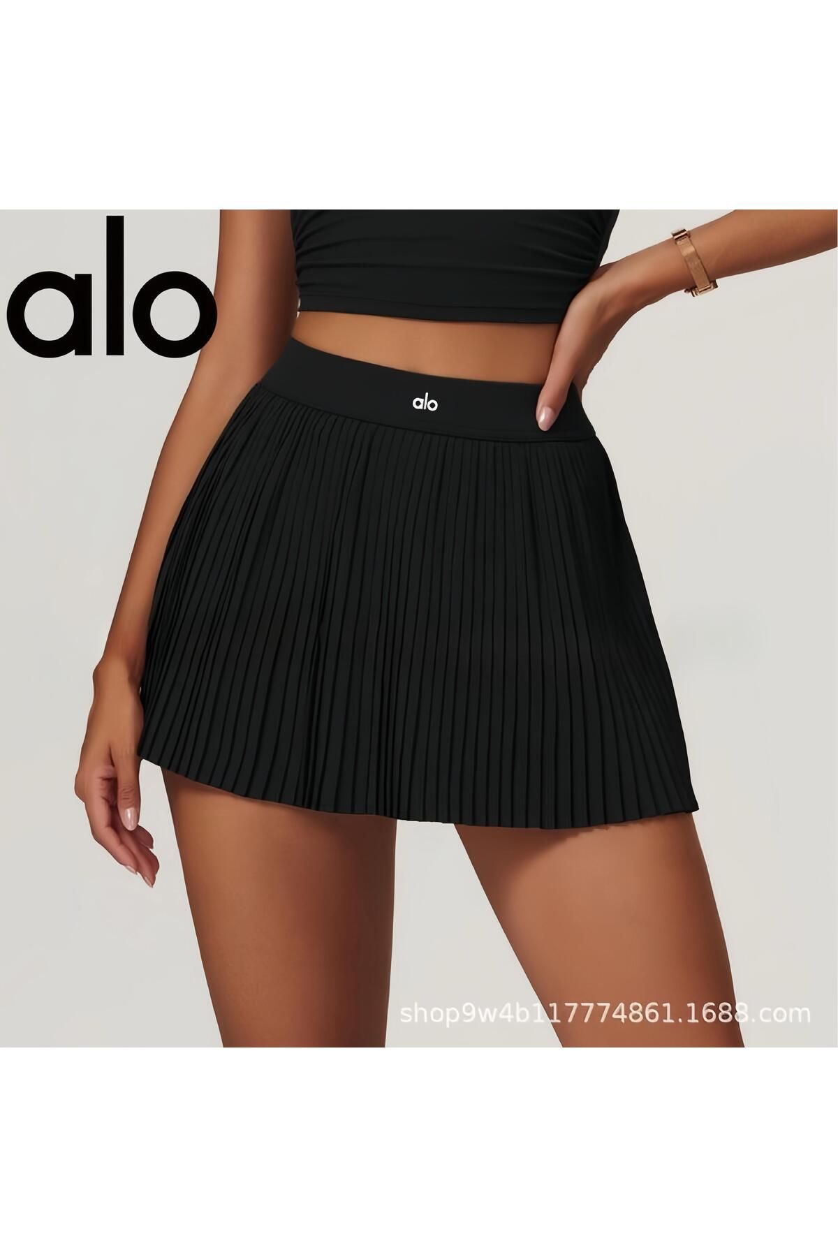 VibeGaia AO Pileli Şortlu Etek