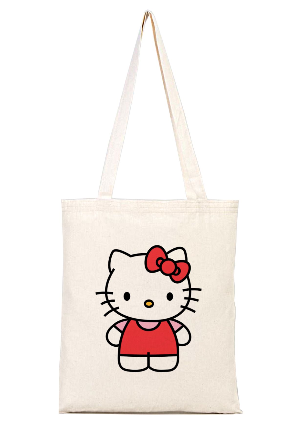iyi fikirler Hello Kitty Baskılı Bez Omuz Çantası