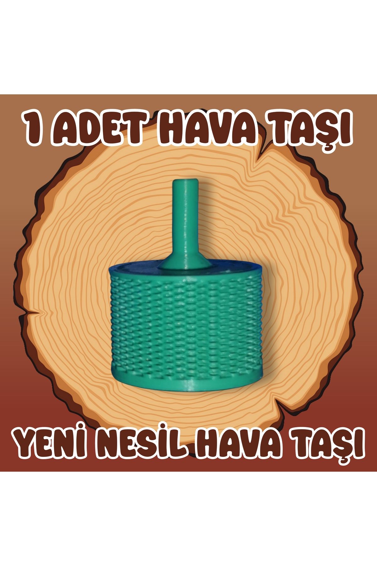 Akvaryum Hava Taşı / 1 Adet ( Yeşil ) Renkli Hava Taşı / Akvaryum Hava Taşı