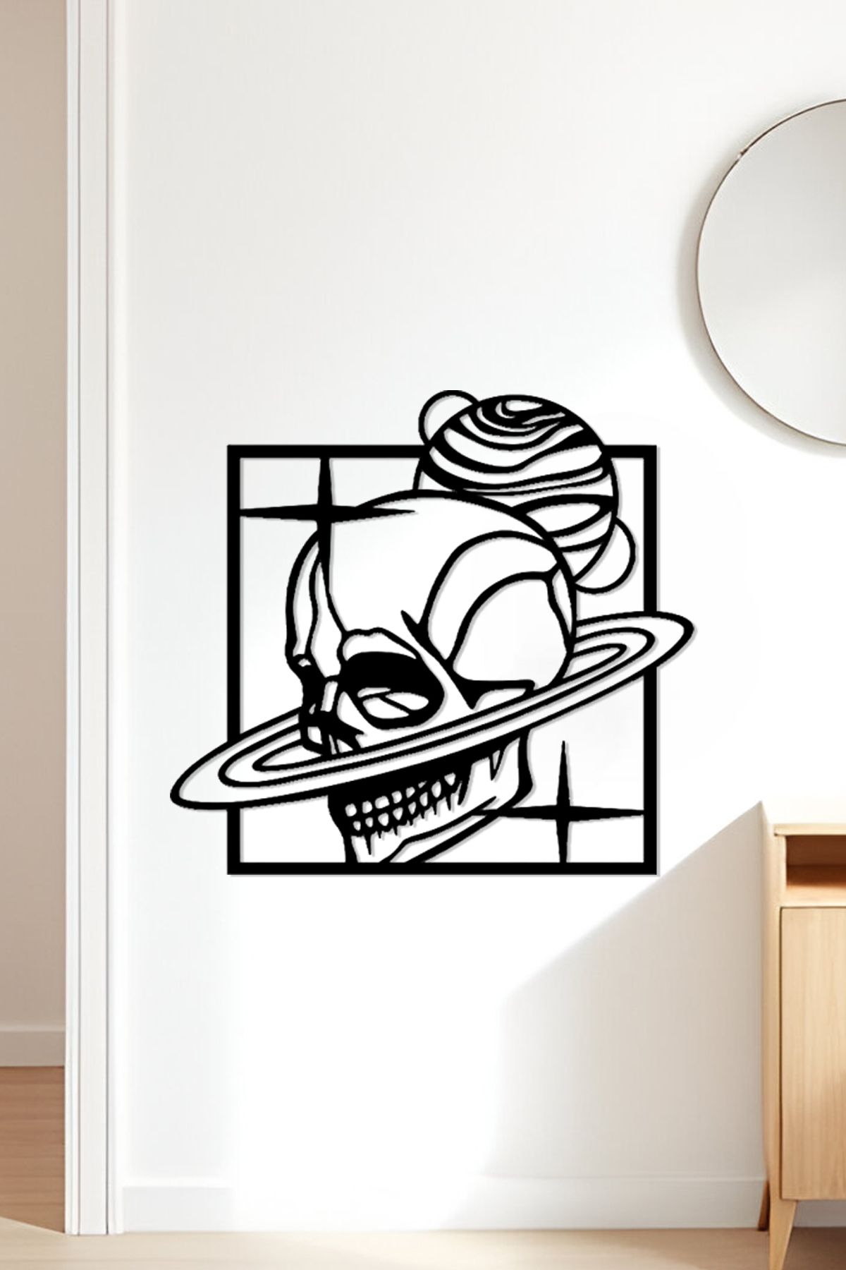 oalpo Astral Kafa Modern Dekoratif Tablo, Dolap, Duvar ve Kapı Üzerine Uygun, 3D Baskı, 20cm