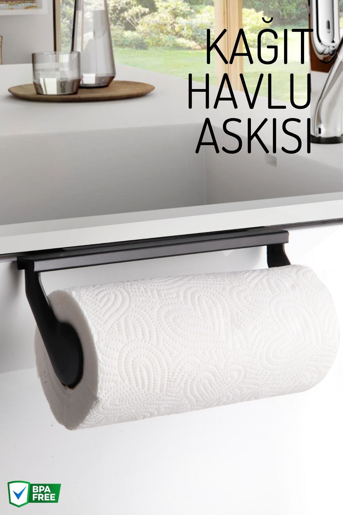 Nandy Home Pratik Kağıt Havlu Askısı – Portatif ve Kullanışlı Tasarım