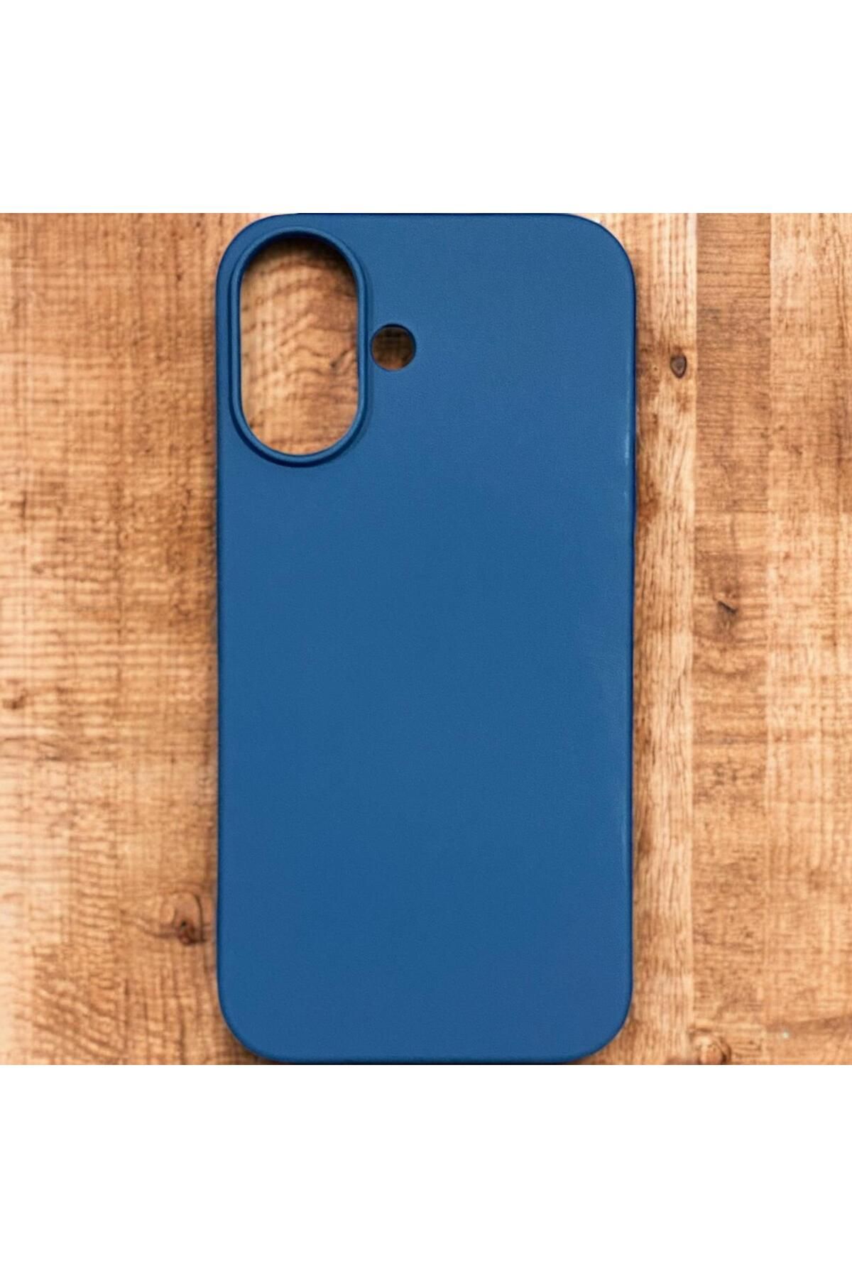 Digimanya Iphone 16 Uyumlu Kılıf Silikon Lansman Ve Esnek Mavi