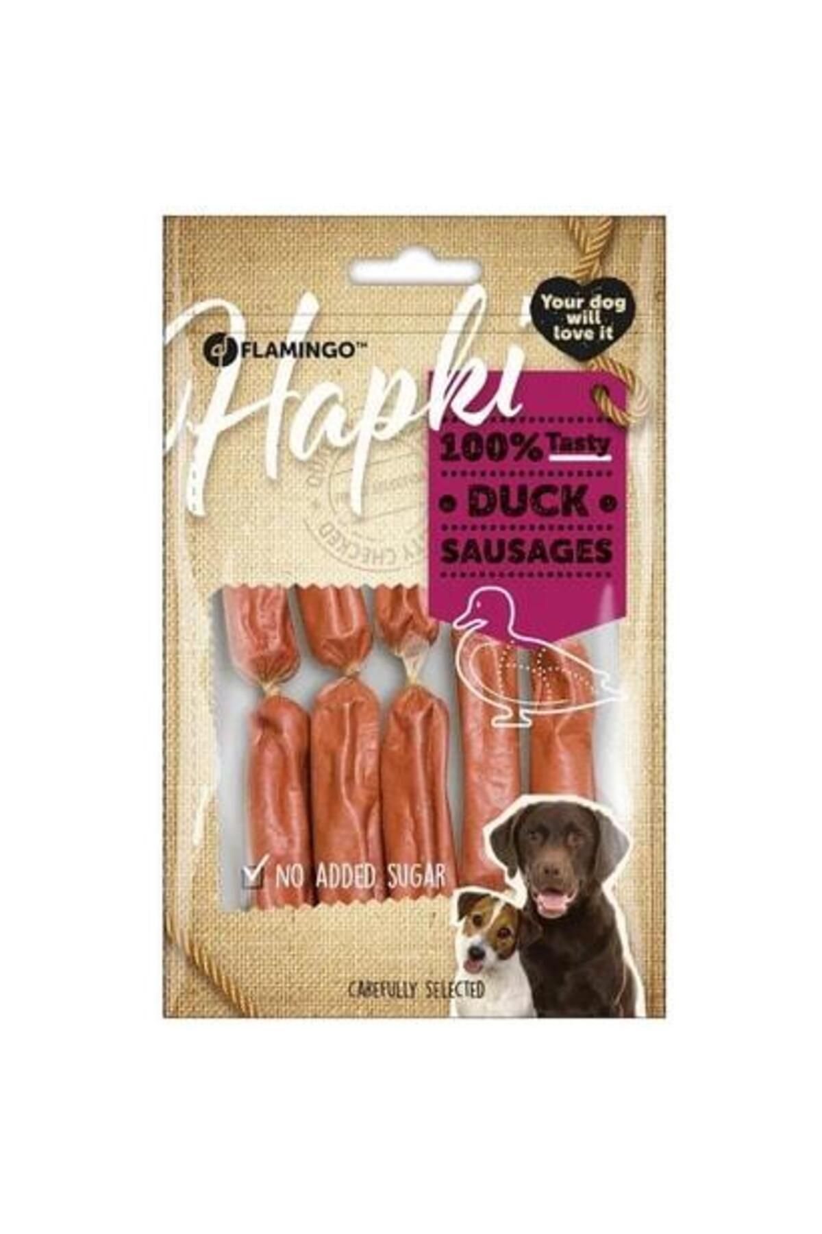 FLAMINGOO Flamingo Hapki Ördekli Sosis Köpek Ödül Maması 85 Gr
