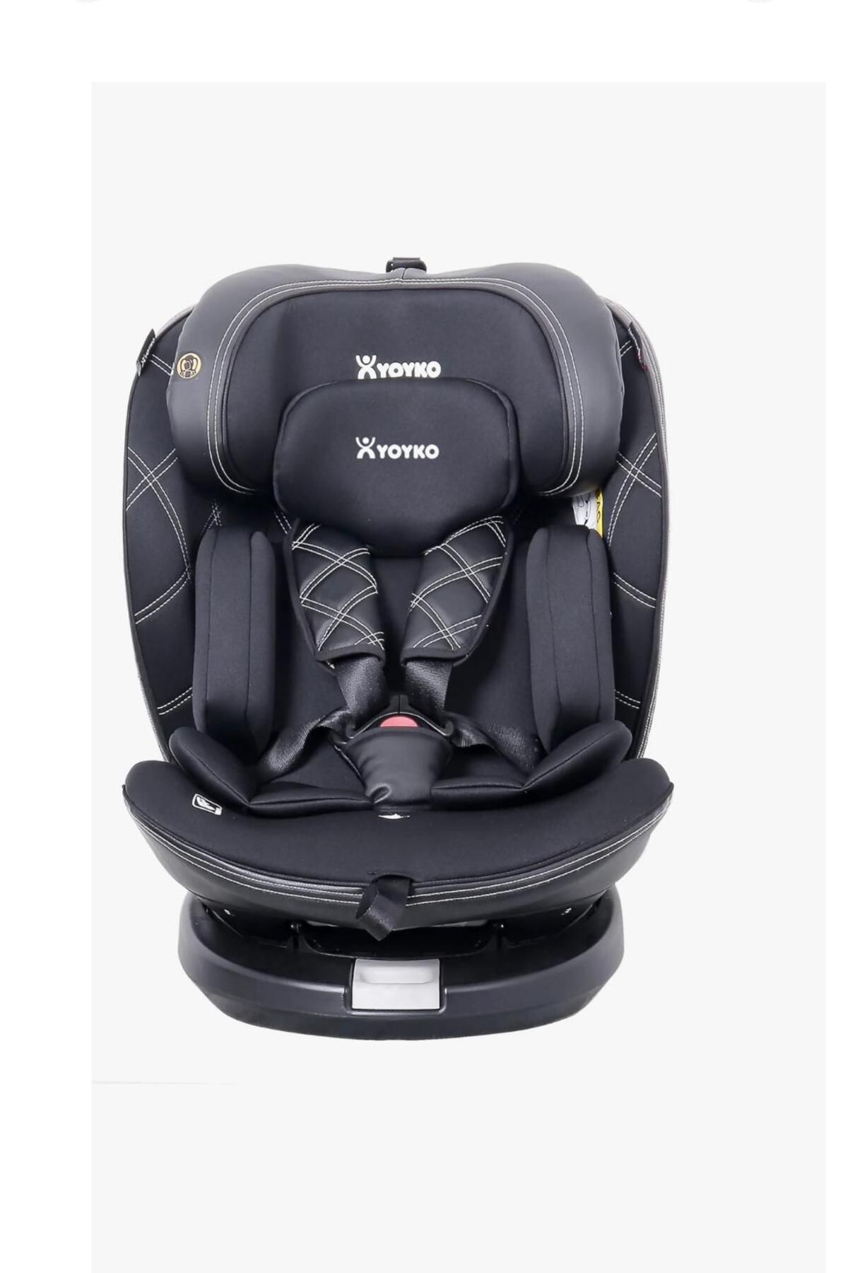 yoykoshop Yoyko Ultimate 360 ° Dönebilir Yatabilir 0-36 Kg Deri Oto Koltuğu ISOFIX/SIP/LATCH