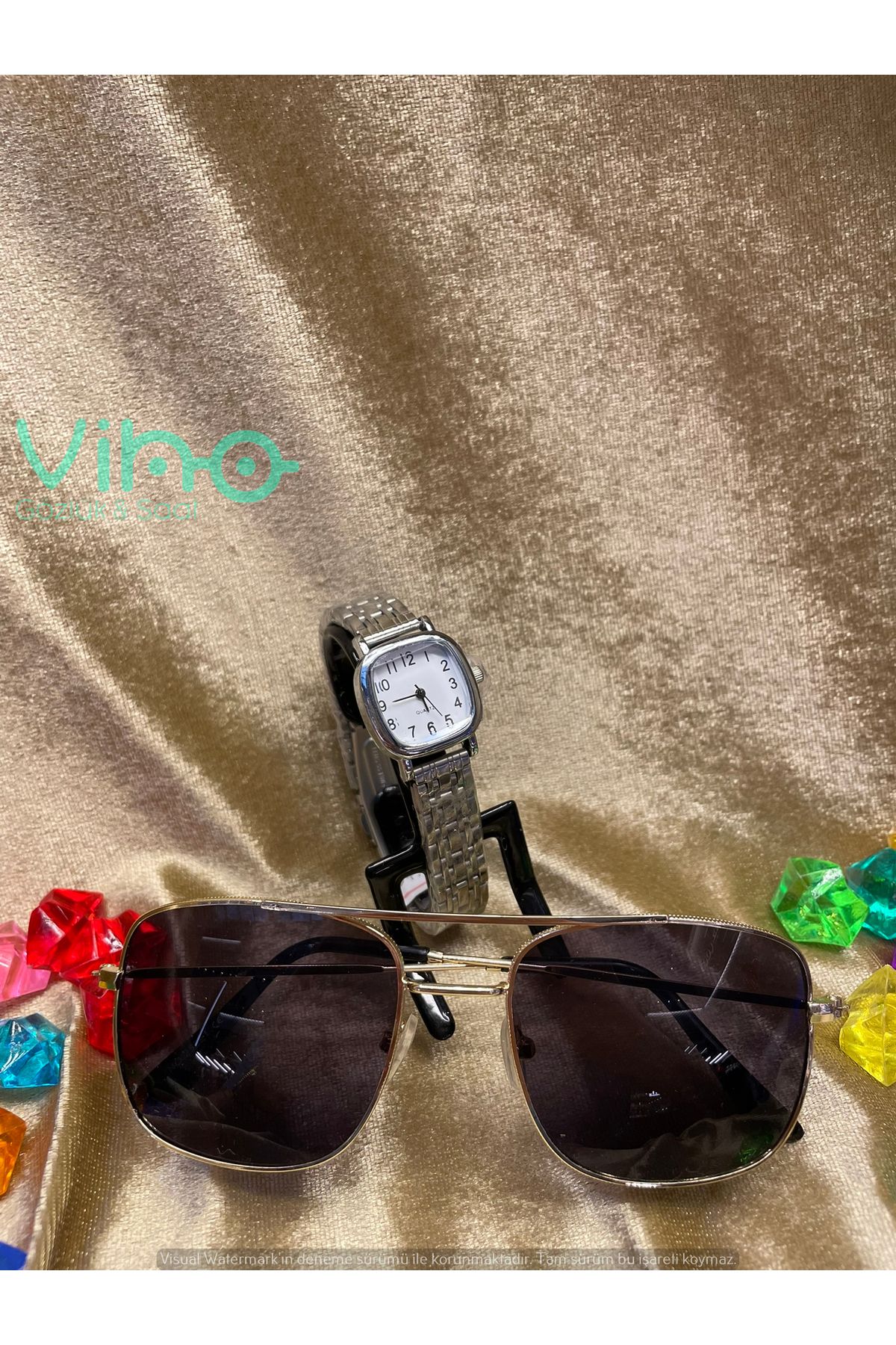 shop Unisex Premium Set Saat & Gözlük Kombini