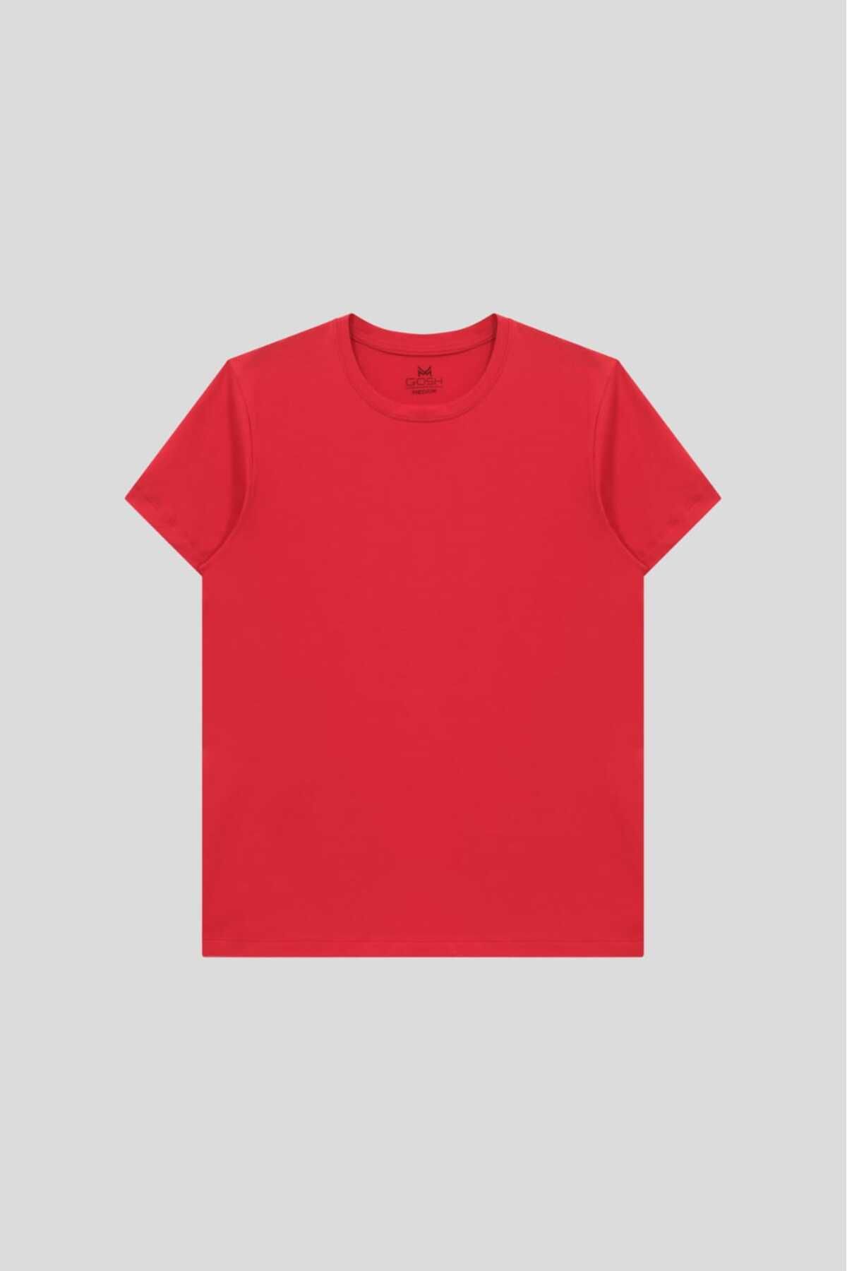 GOSH Erkek %100 Pamuk Bisiklet Yaka Standart Fit Normal Kesim T-Shirt