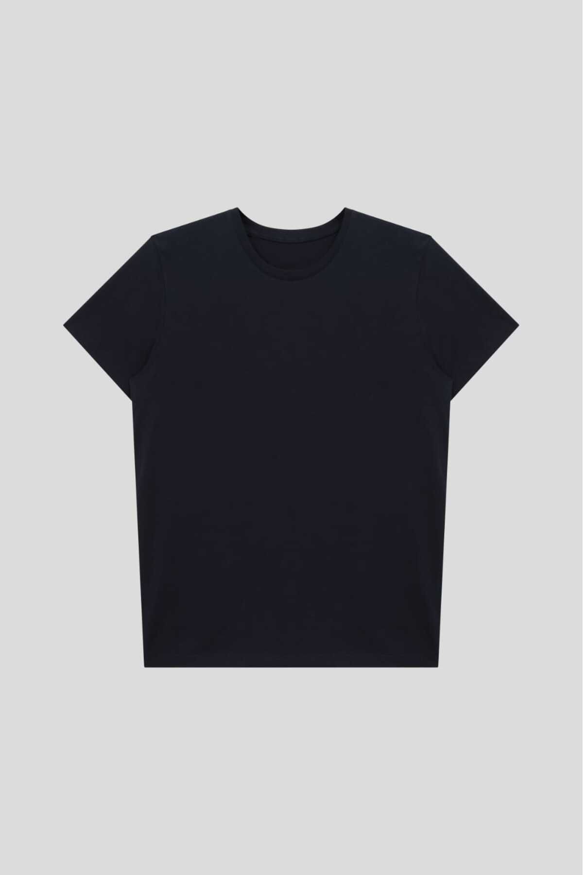 GOSH Erkek %100 Pamuk Bisiklet Yaka Standart Fit Normal Kesim T-Shirt