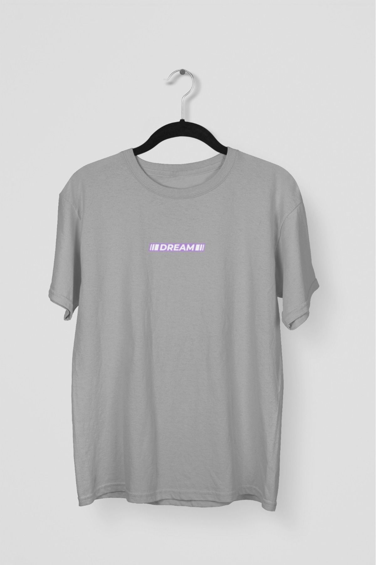 Butik ERKEK/KADIN -DREAM- TRANSFER BASKILI YUVARLAK YAKA KISA KOL TİŞÖRT