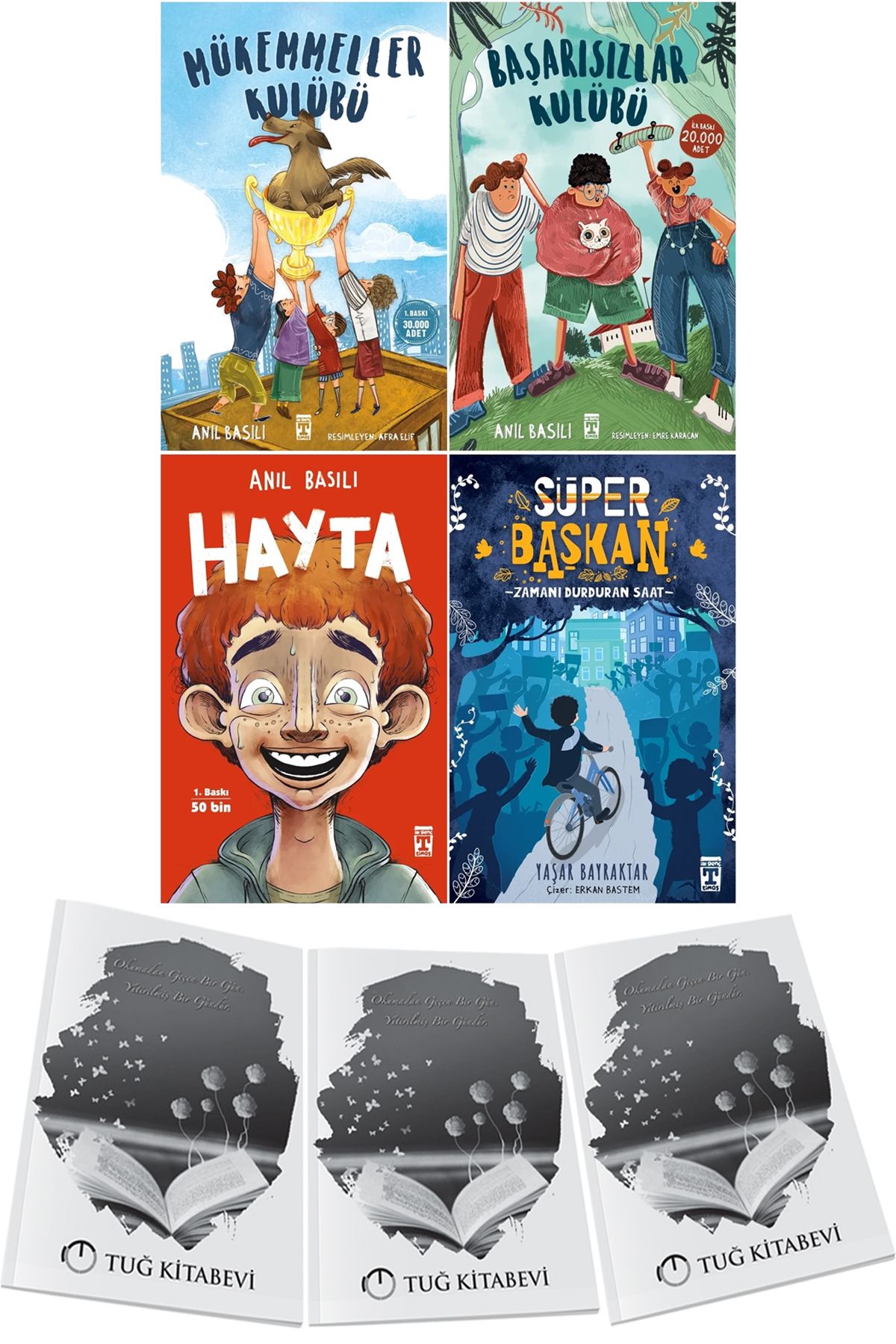 Genç Timaş Mükemmeller Kulübü-Başarısızlar Kulübü-Hayta-Süper Başkan - Zamanı Durduran Saat 4lü Set + Hediyeli