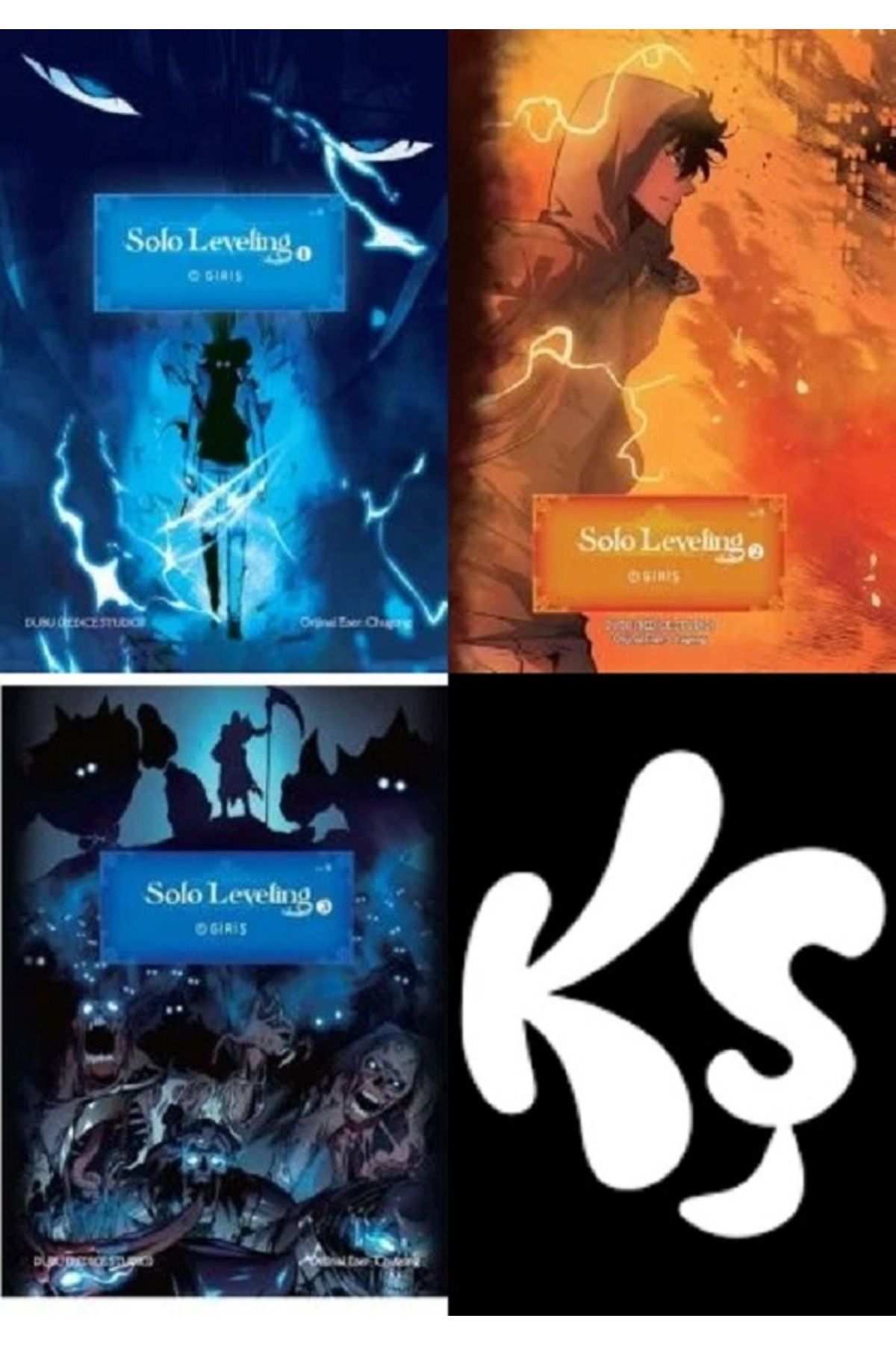 Komikşeyler Yayıncılık Solo Leveling Manga Kuşe Kağıt - Varyant Kapak) 1-2-3 SET (3 KİTAP)