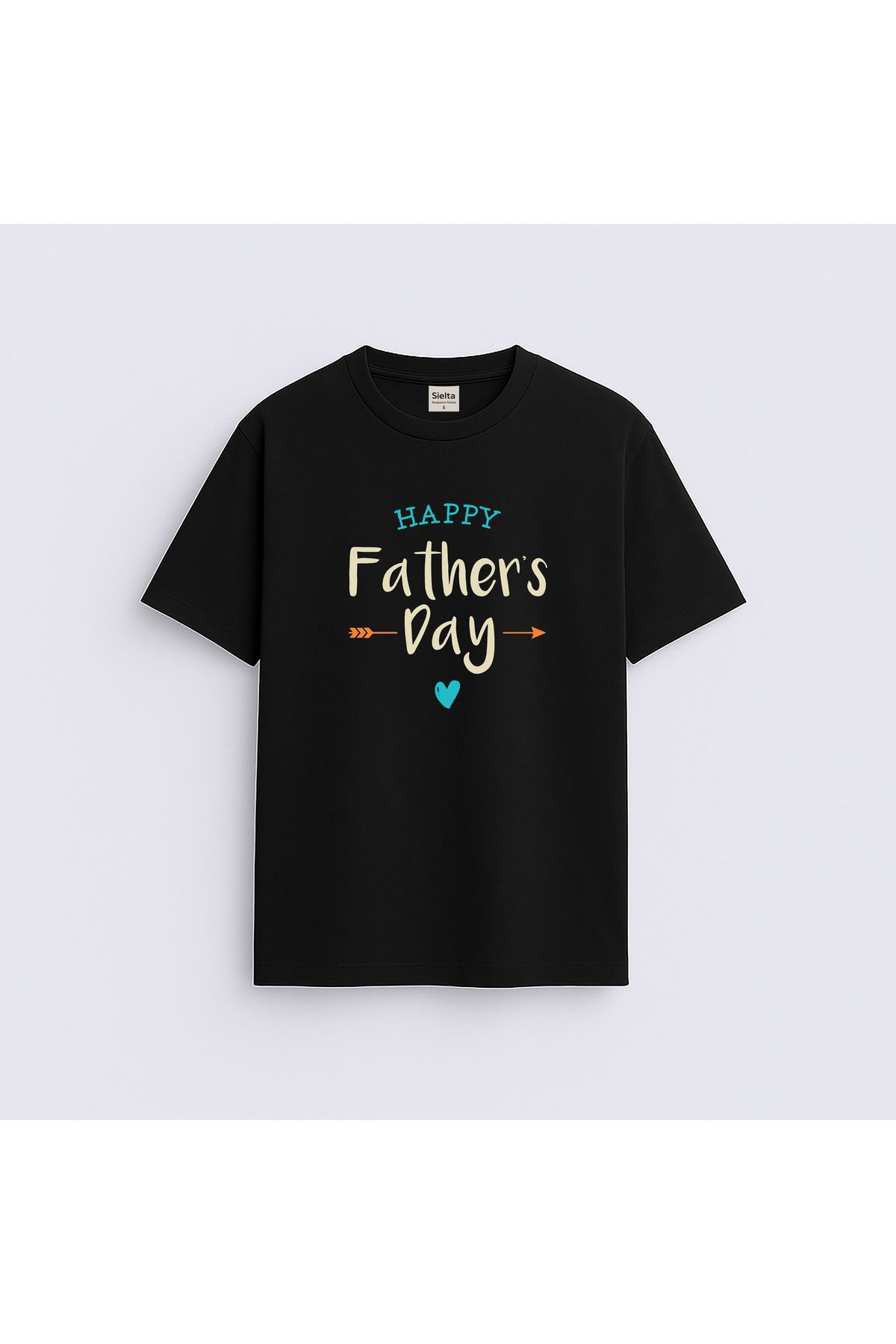 sielta Babalar Günü Happy Father Baskılı Bisiklet Yaka Çocuk Yetişkin Tişört T-hsirt
